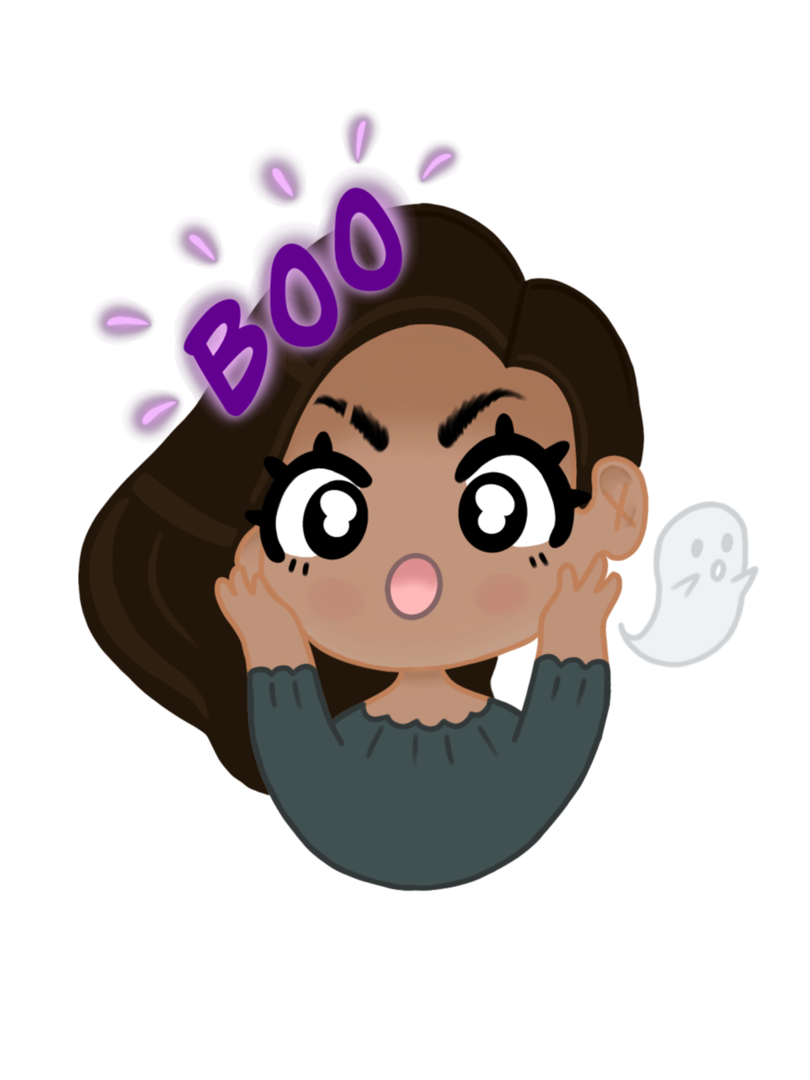 LilChaos sticker design done in Procreate