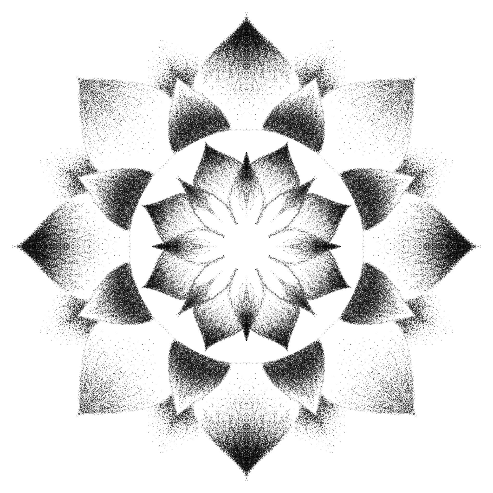 Mandala drawing recreating digitally in Procreate