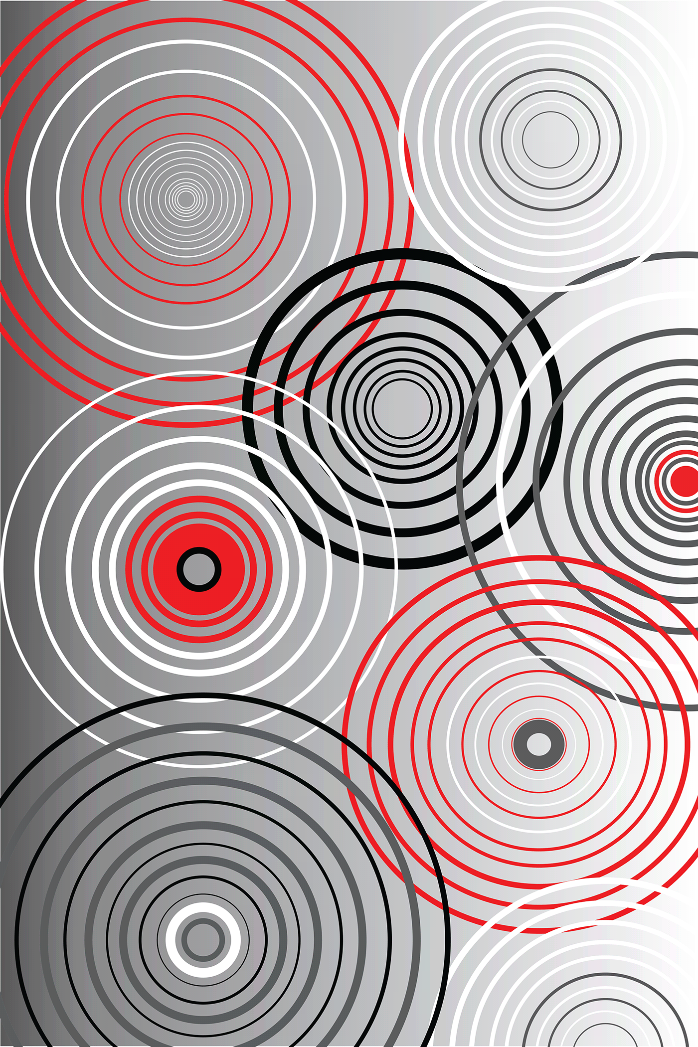 Abstract art created in Adobe Illustrator