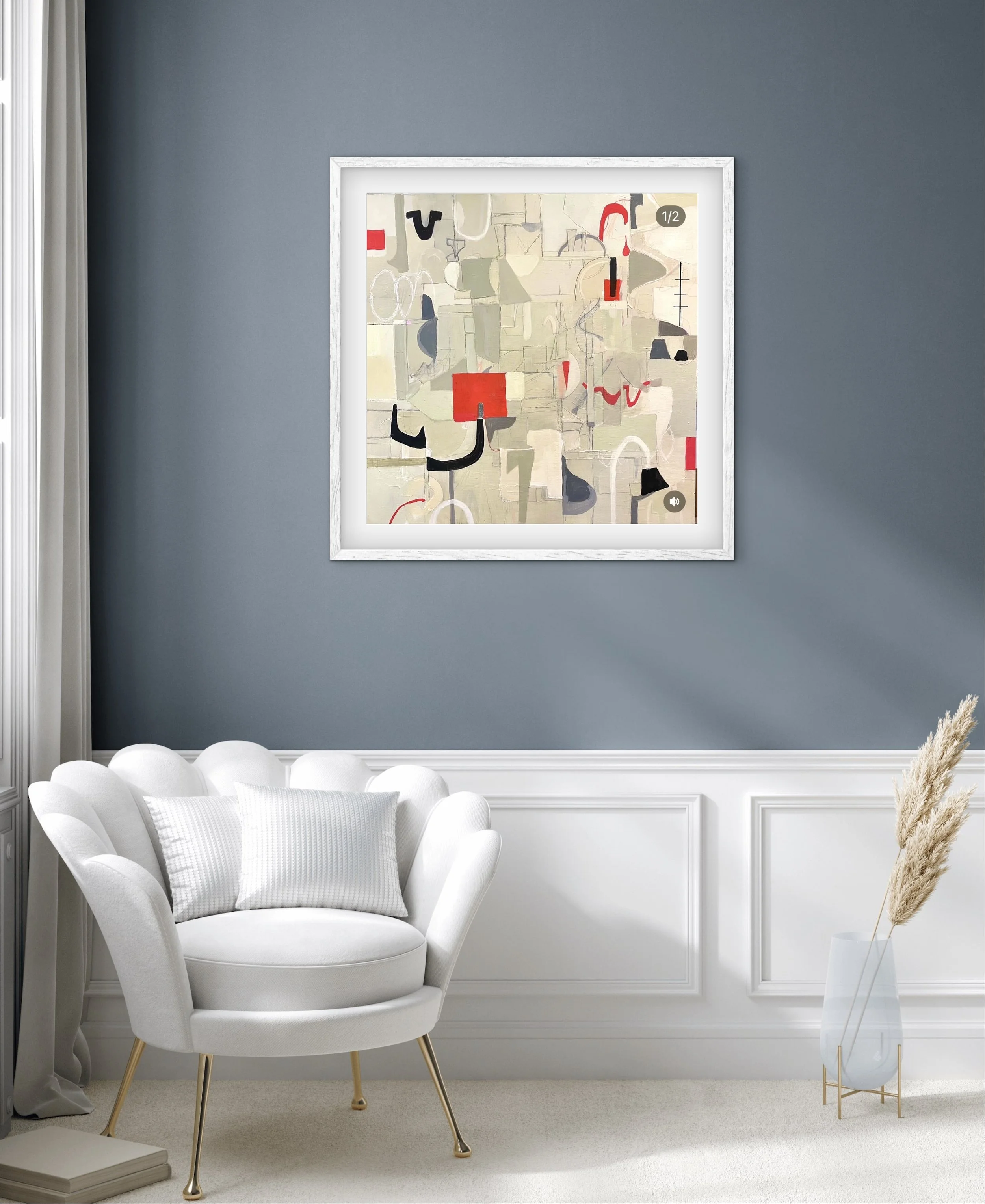 Staccato over White chair and blue wall.jpeg