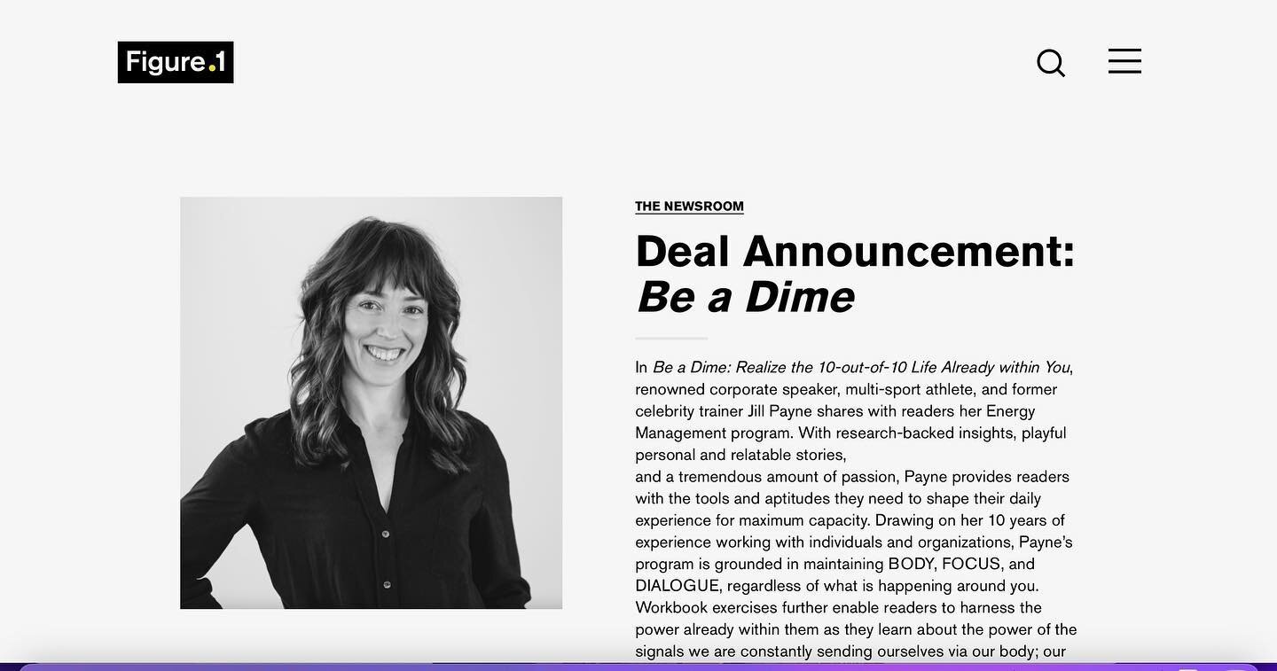 Excited to finally share!!! Dreams coming true!! The book is coming out in Jan 2024!!! Such a fun process with my publishers @figure1publishing 

&ldquo;In Be a Dime: Realize the 10-out-of-10 Life Already within You, renowned corporate speaker, multi