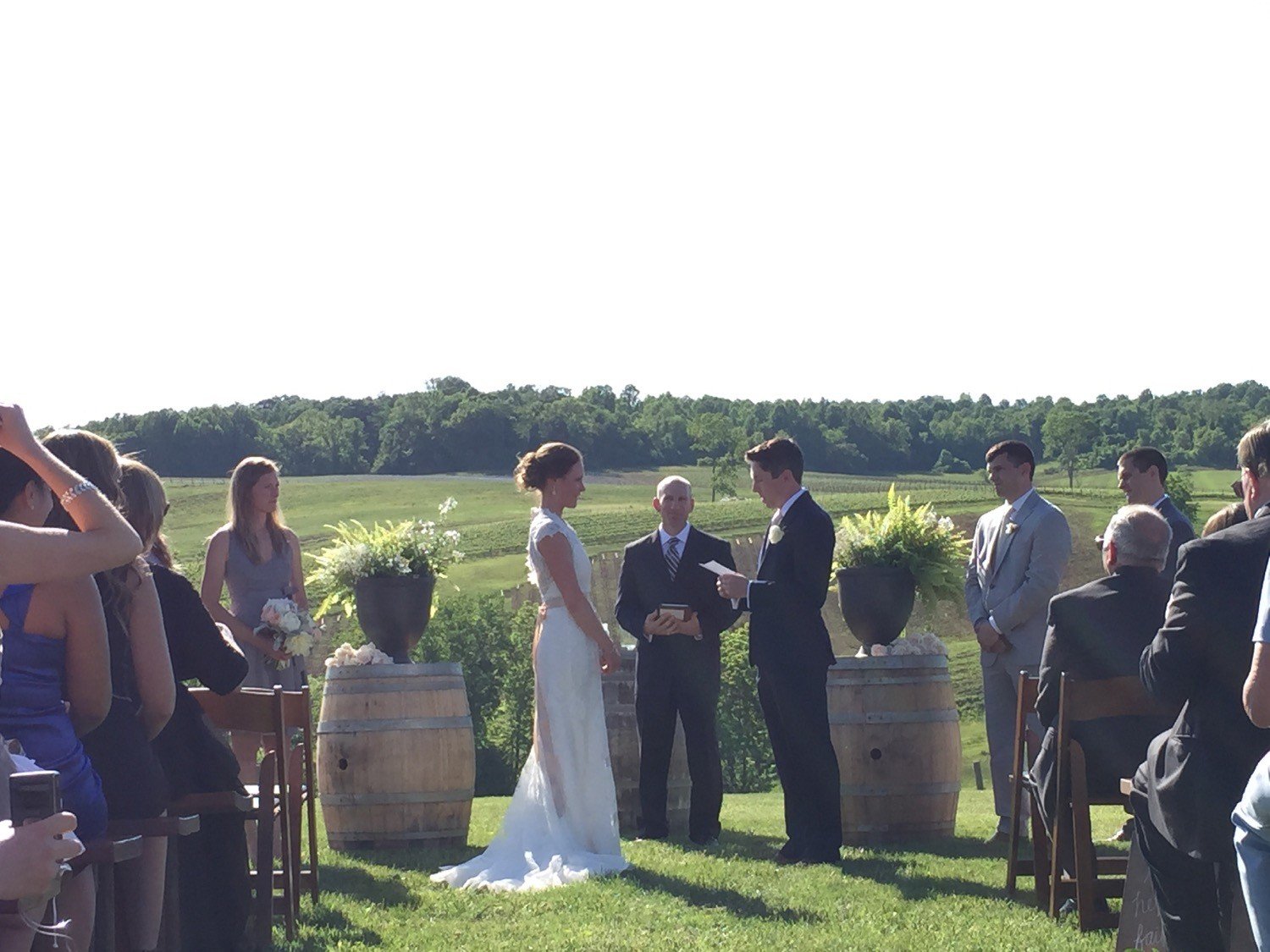 “Ed was exactly the right type of person to be able to pull off the ceremony that we had envisioned. He has a warm, easygoing personality and takes the time to get to know you as a couple and truly figure out what you want for your wedding. We didn’t