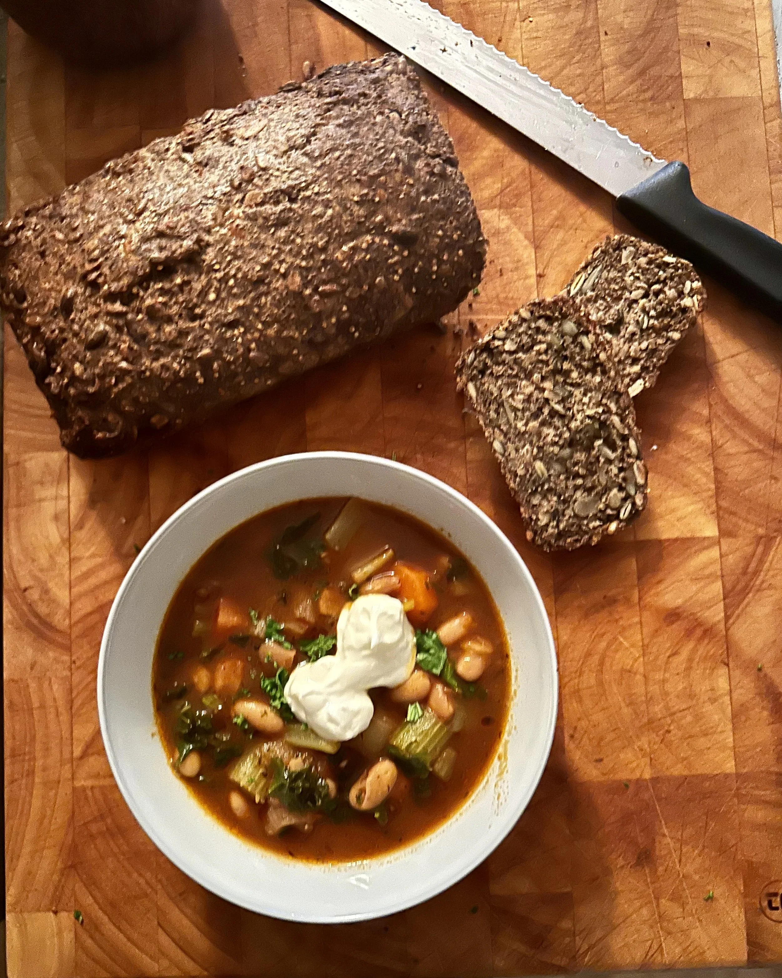 Harissa Beans with Kale (A Quiet Pot)
