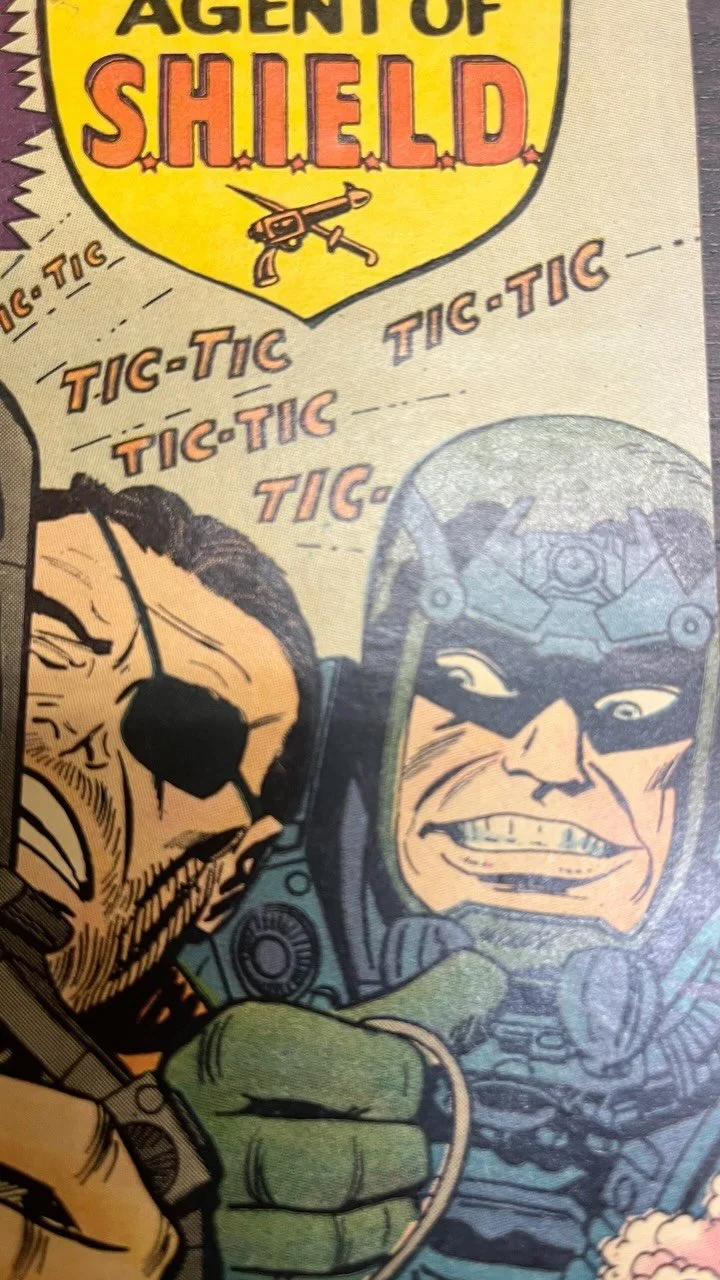 This cover is so cool … I’m sure this was just a random Tuesday for Jack Kirby. He always had such style that it just looks awesome to me.#poteetspopculture #comicbook #jackkirby #nickfury