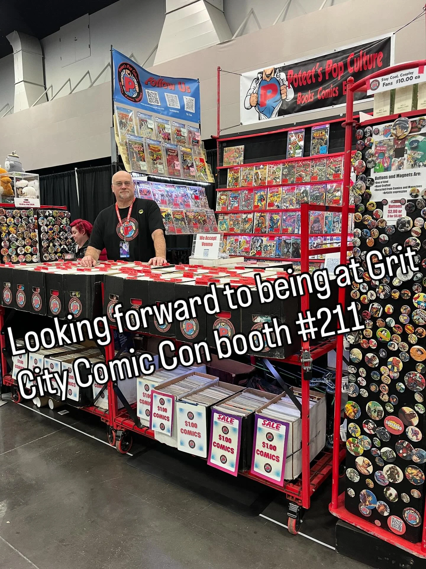 Bringing some fresh new stock and lots of dollar boxes to Tacoma&lsquo;s @gritcitycomicshow #comics #poteetspopculture