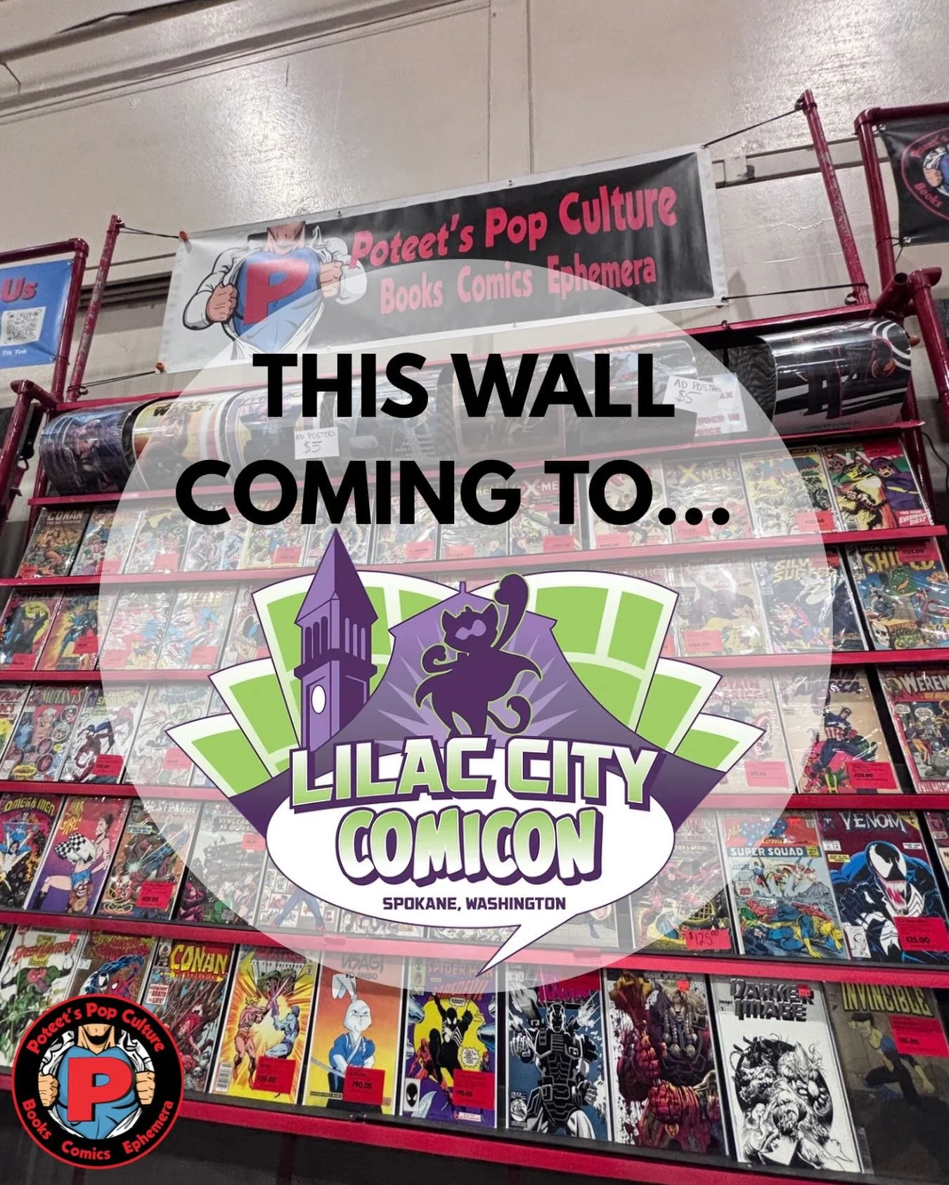 Come see us at Booth 505 in 10 days! Check out @lilaccitycomicon for more information about the event! #lilaccitycomicon #comics #comiccon