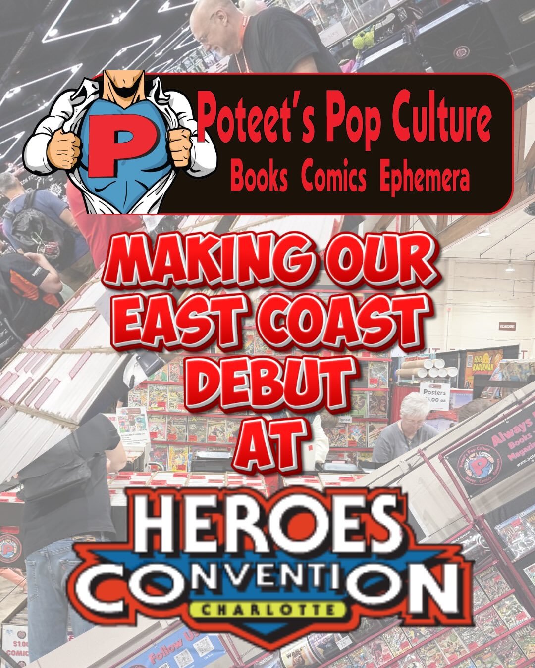 So pumped to be the Hero&rsquo;s Convention this weekend! Hero&rsquo;s aren&rsquo;t hard to find👀🦸🏻&zwj;♂️🦸🏽&zwj;♀️🦸🏼 check out @heroesonline #herosconventioncharlotte #heroscon2026