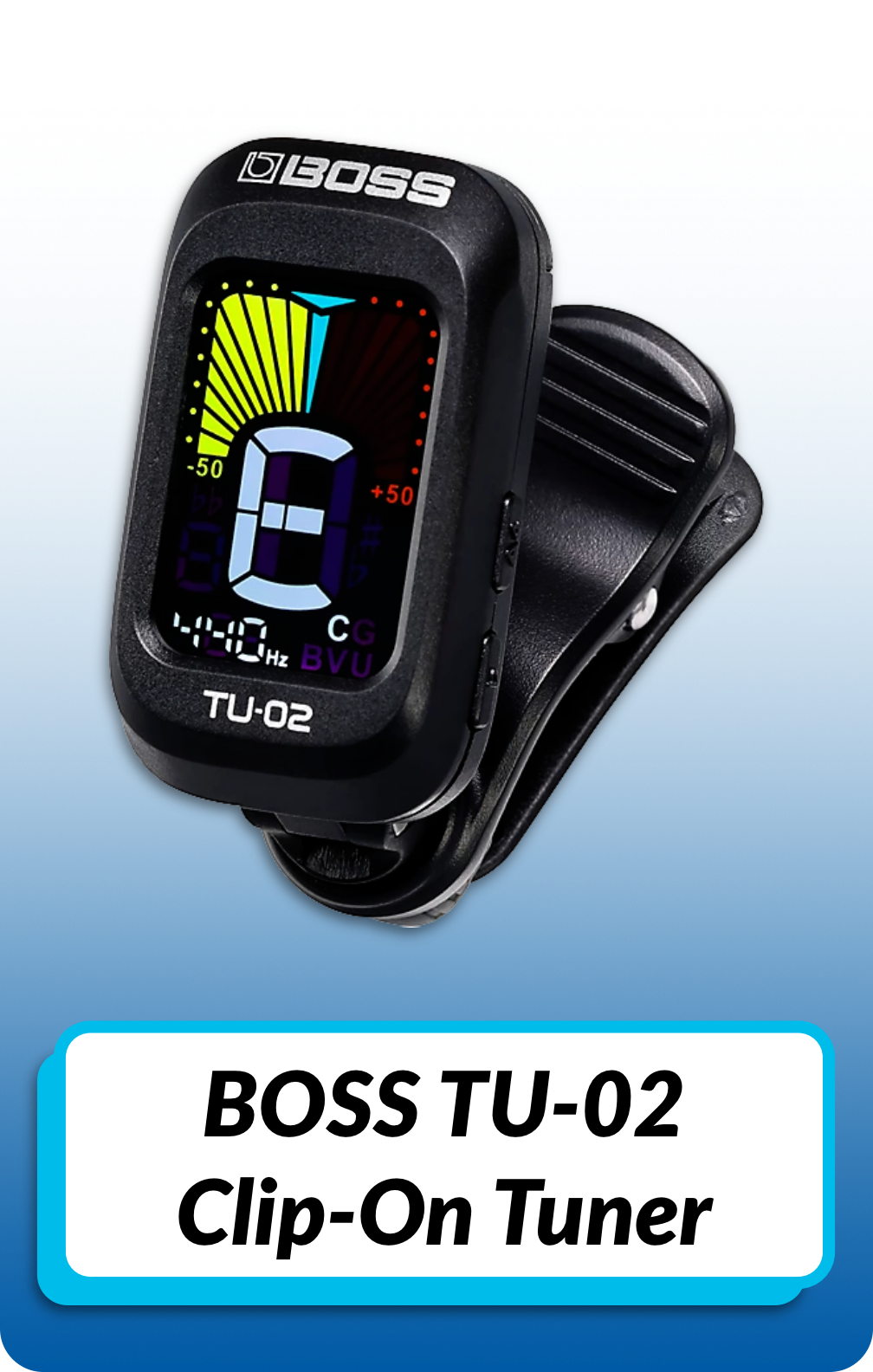 BOSS TU-02 Clip-On Tuner