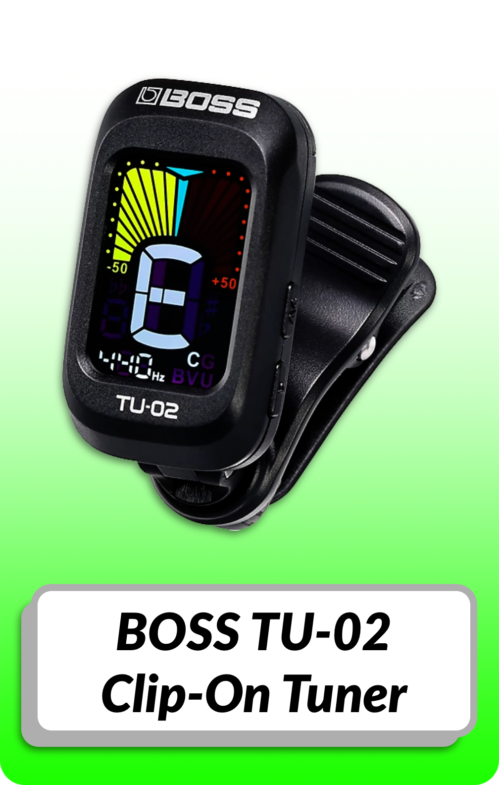 BOSS TU-02 Clip-On Tuner