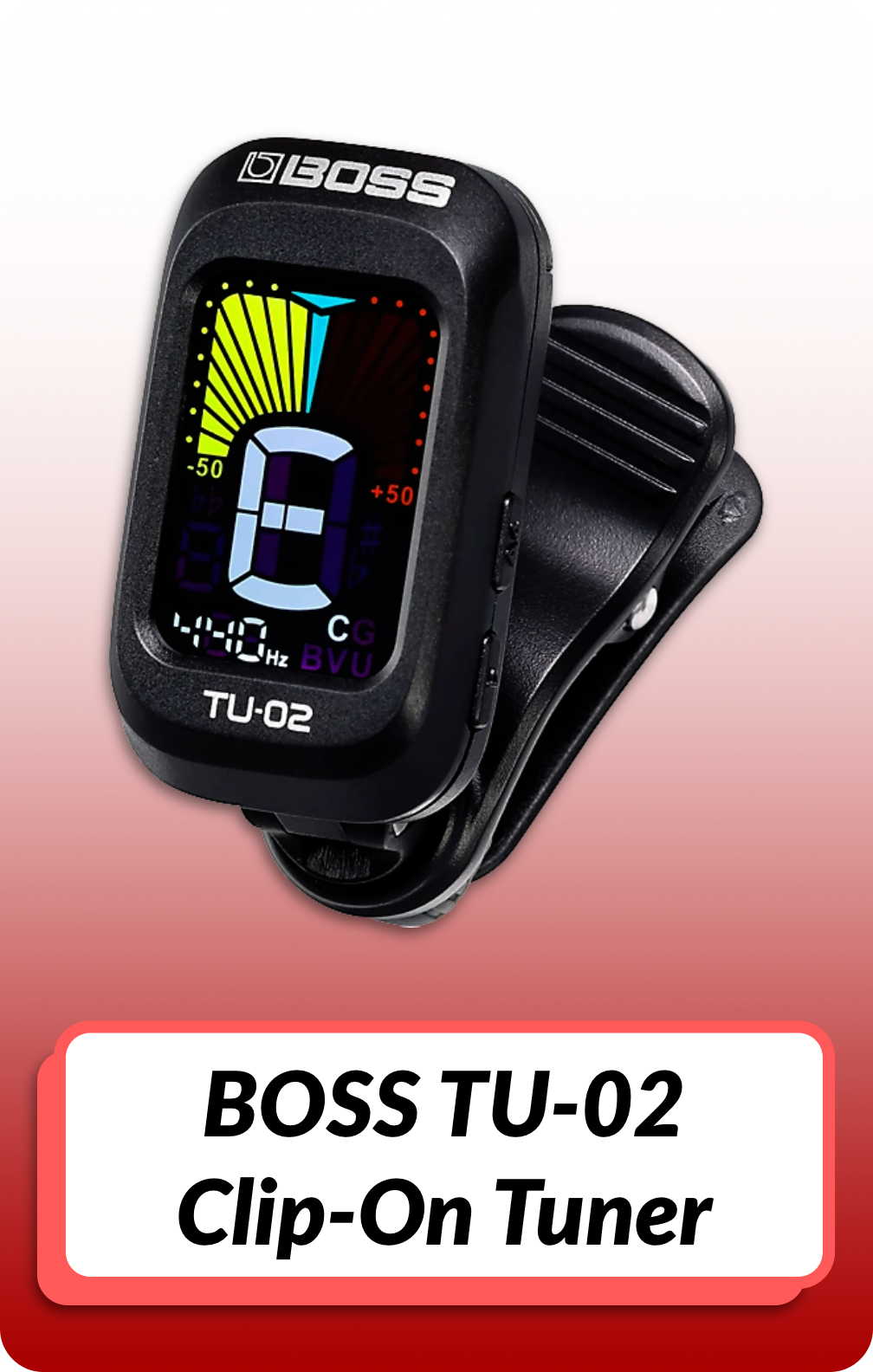 BOSS TU-02 Clip-On Tuner