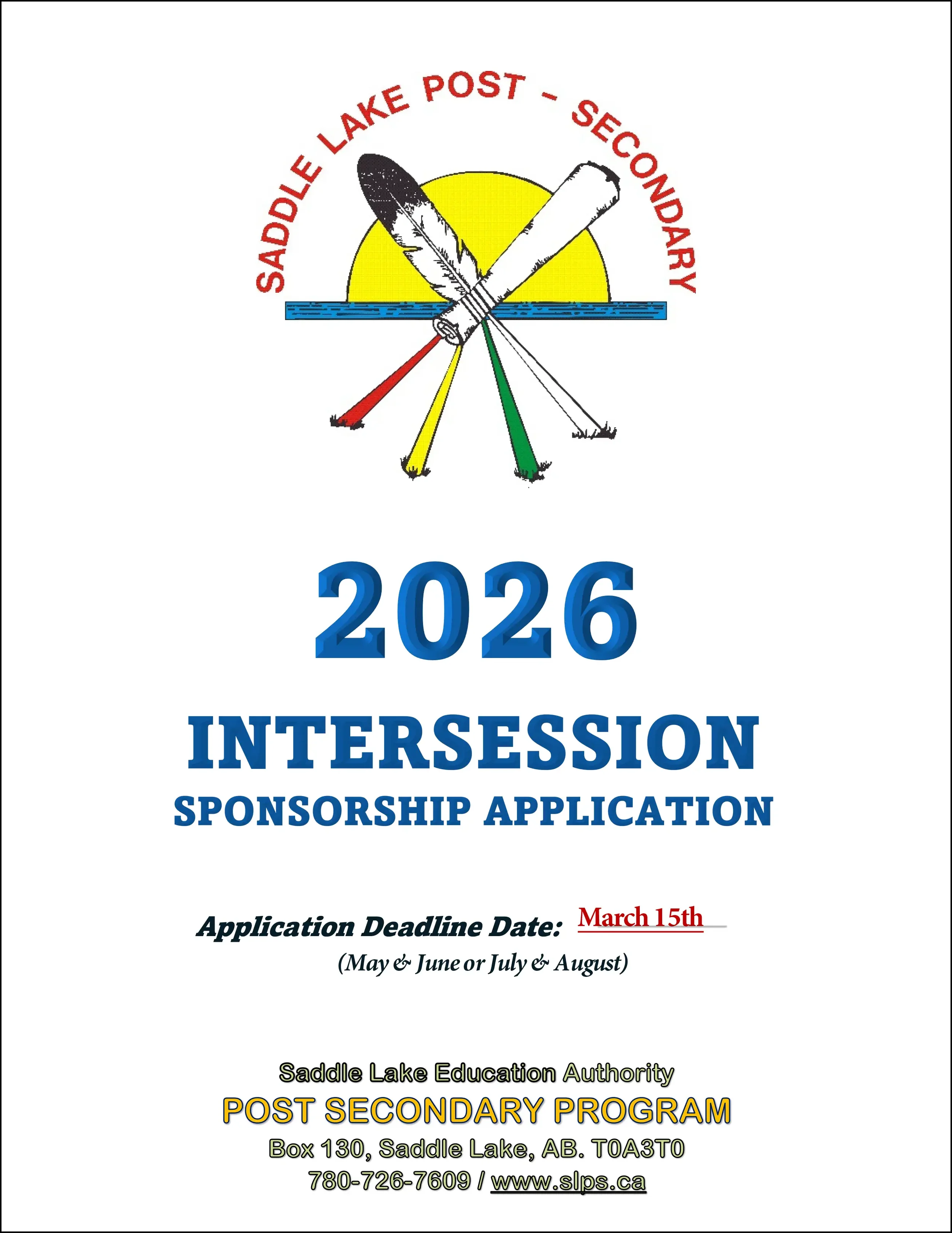 2026 Intersession Application