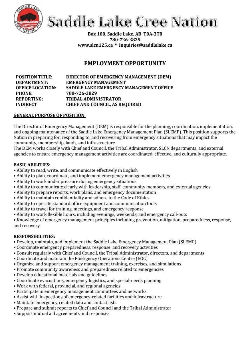 2026-02-03 - Director of Emergency Managment