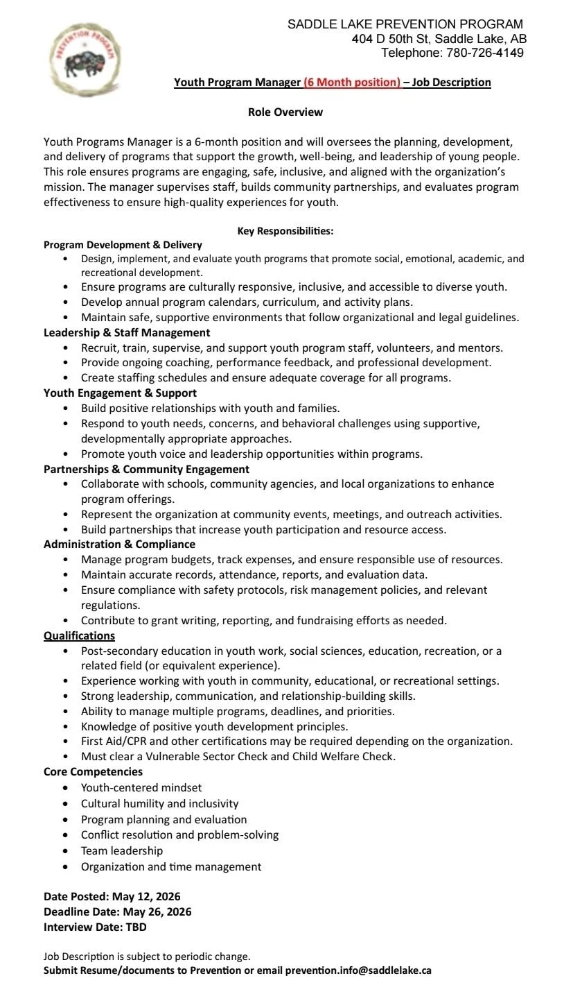 2026-05-12 Youth Program Manager