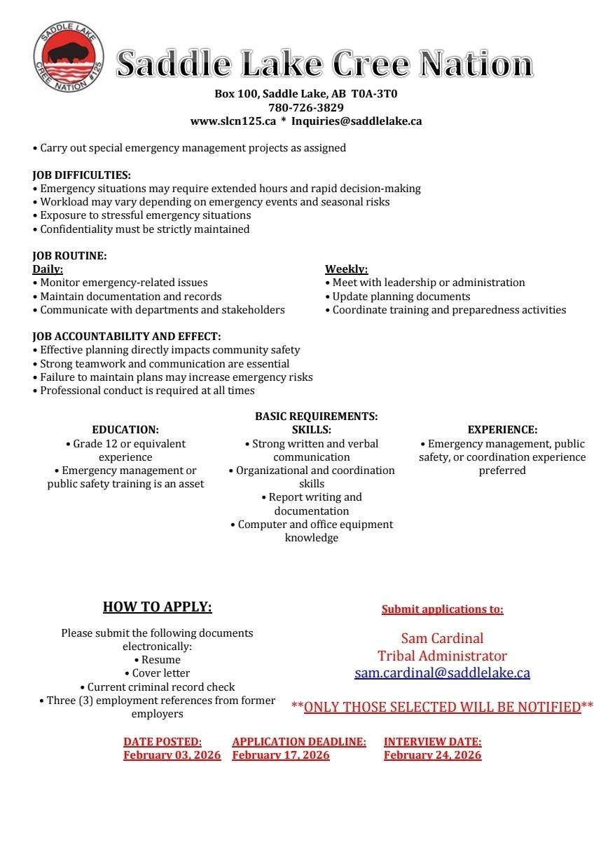 2026-02-03 - Director of Emergency Managment