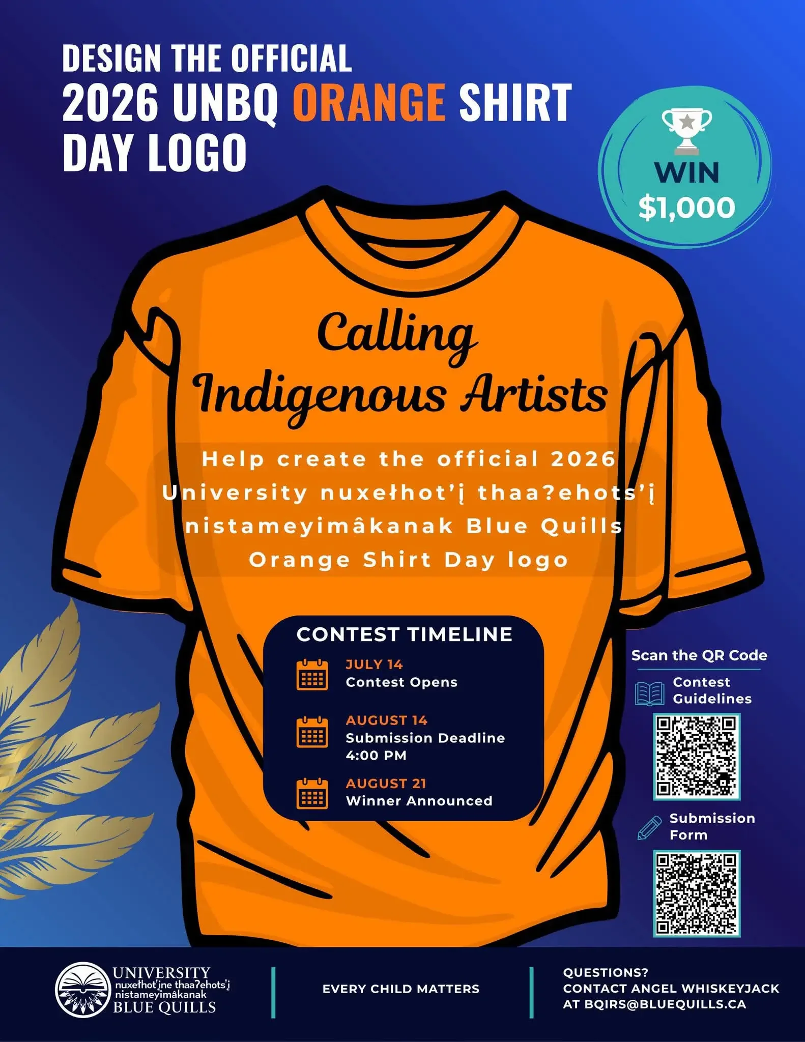 UNBQ Orange Shirt Day Logo Contest