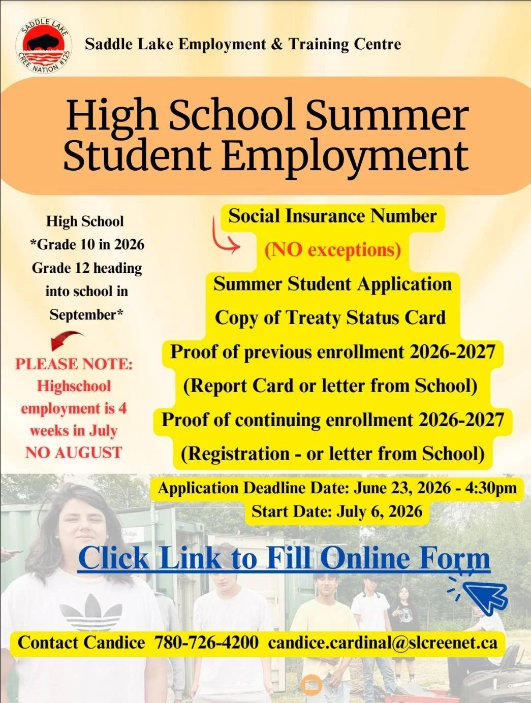 High School Summer Employment