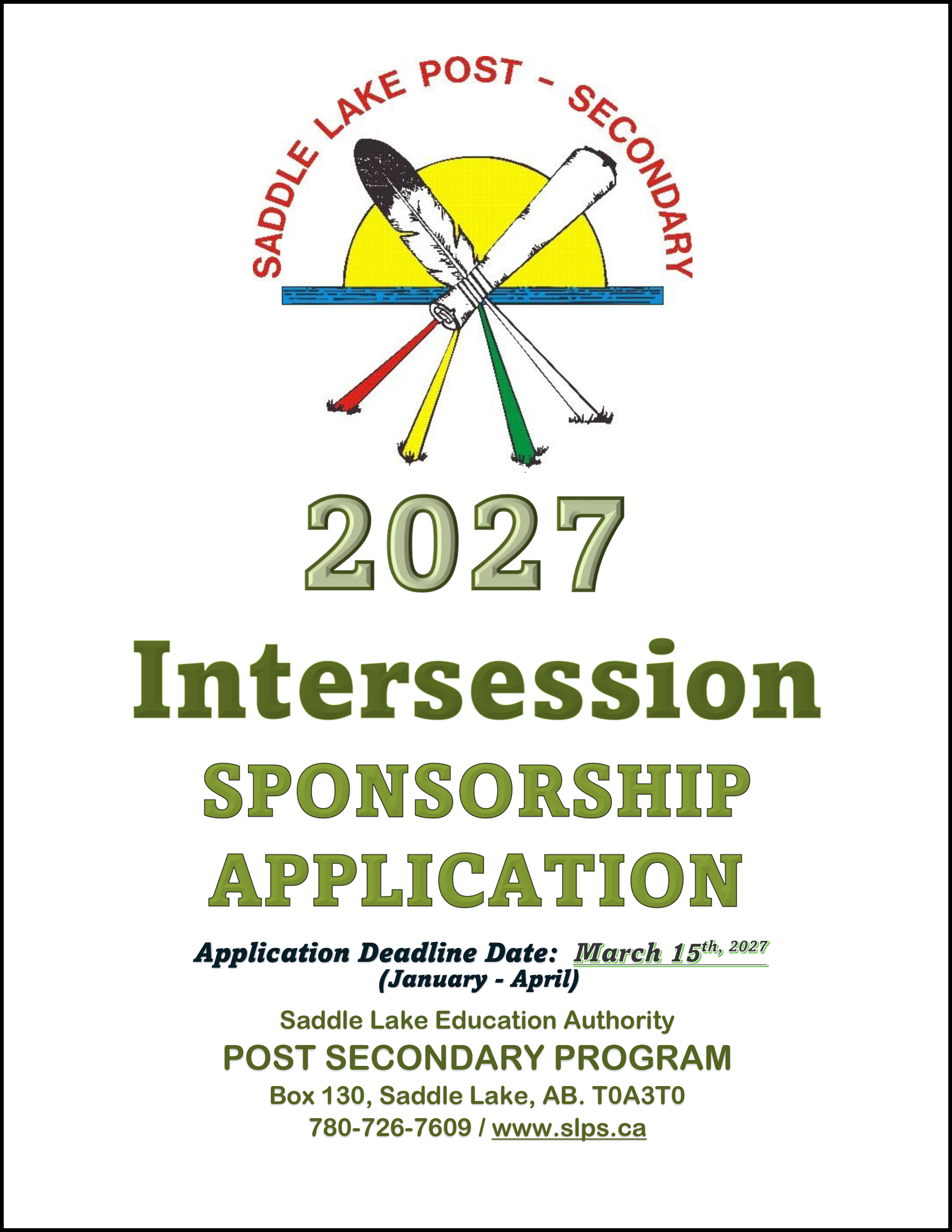 2027 Intersession Application