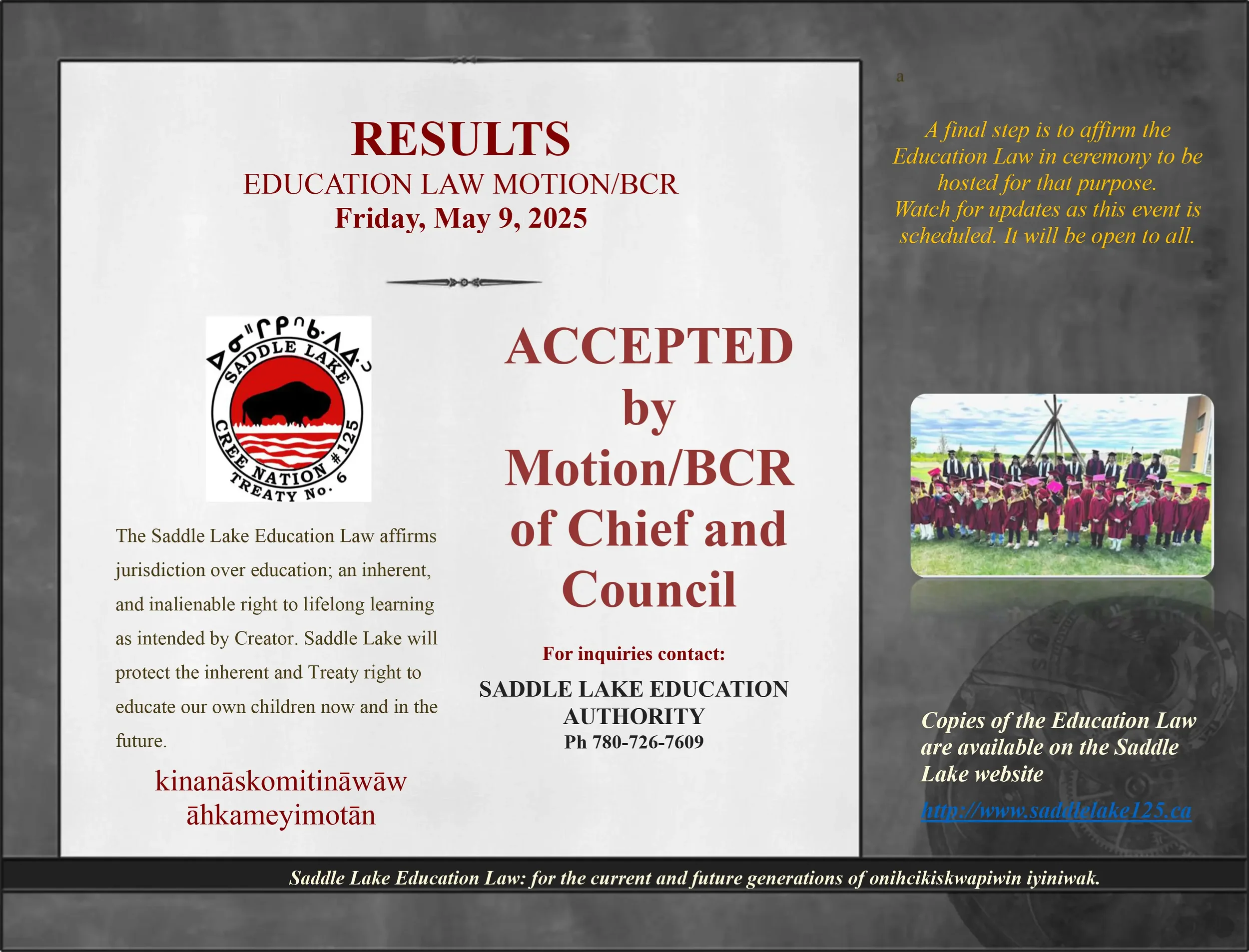 Saddle Lake Education Law