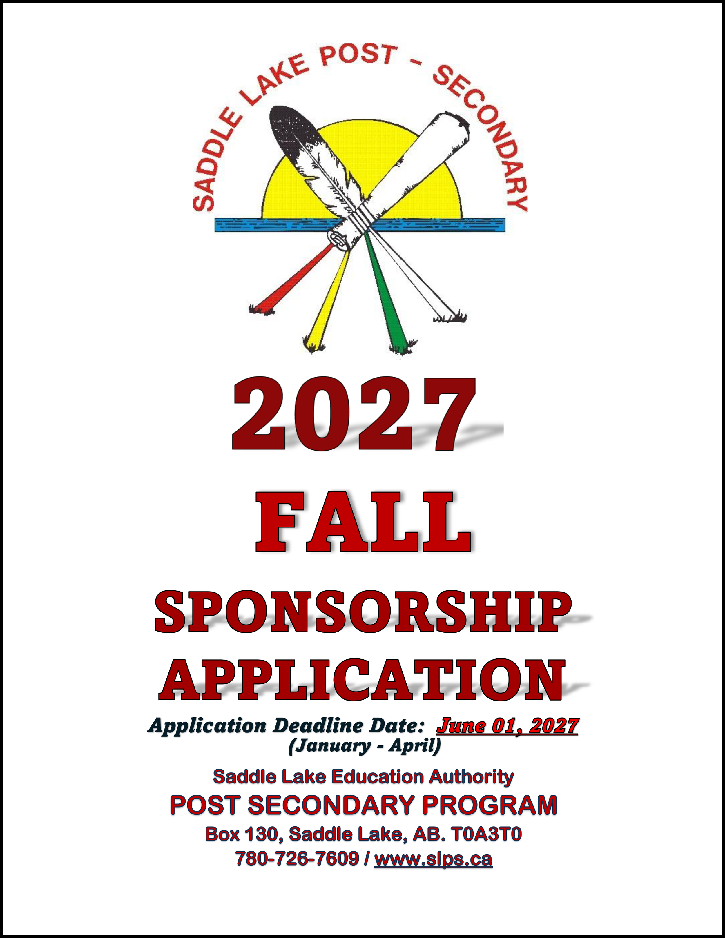 2027 Fall Application