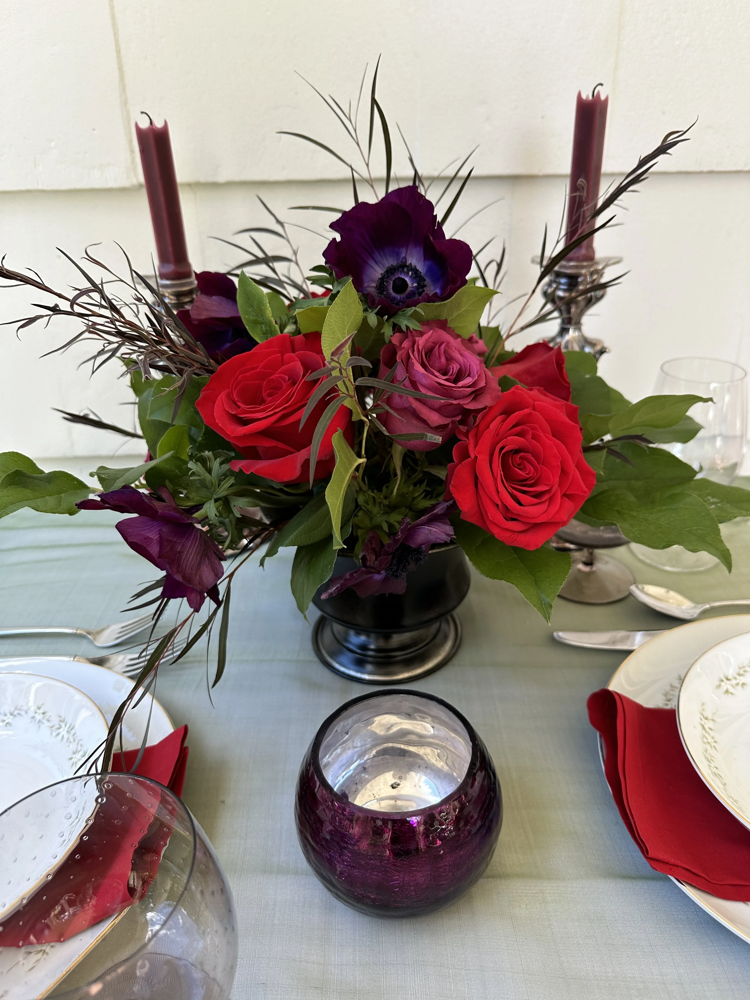 Jewel Tone Centerpiece