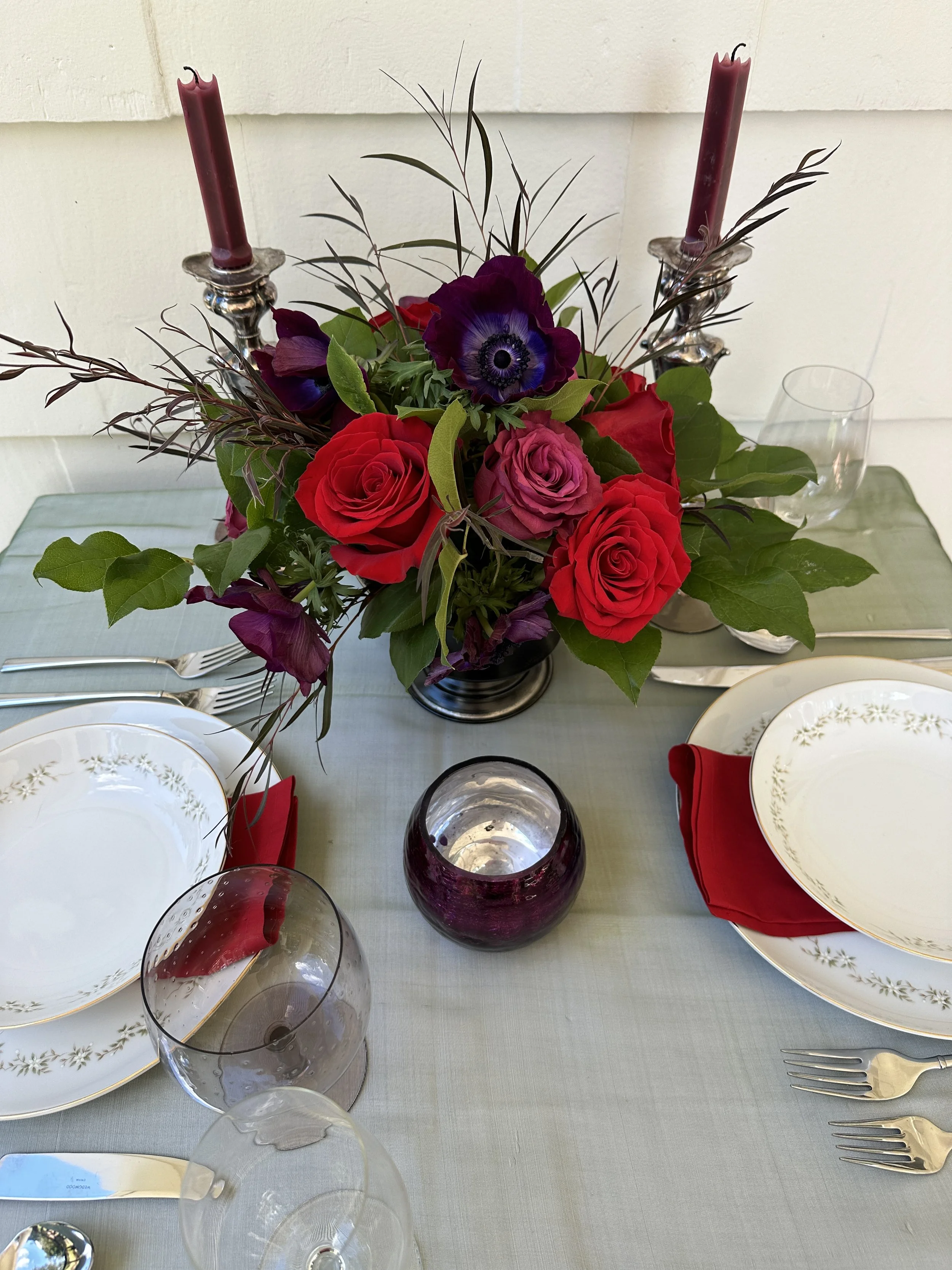 Jewel Tone Centerpiece
