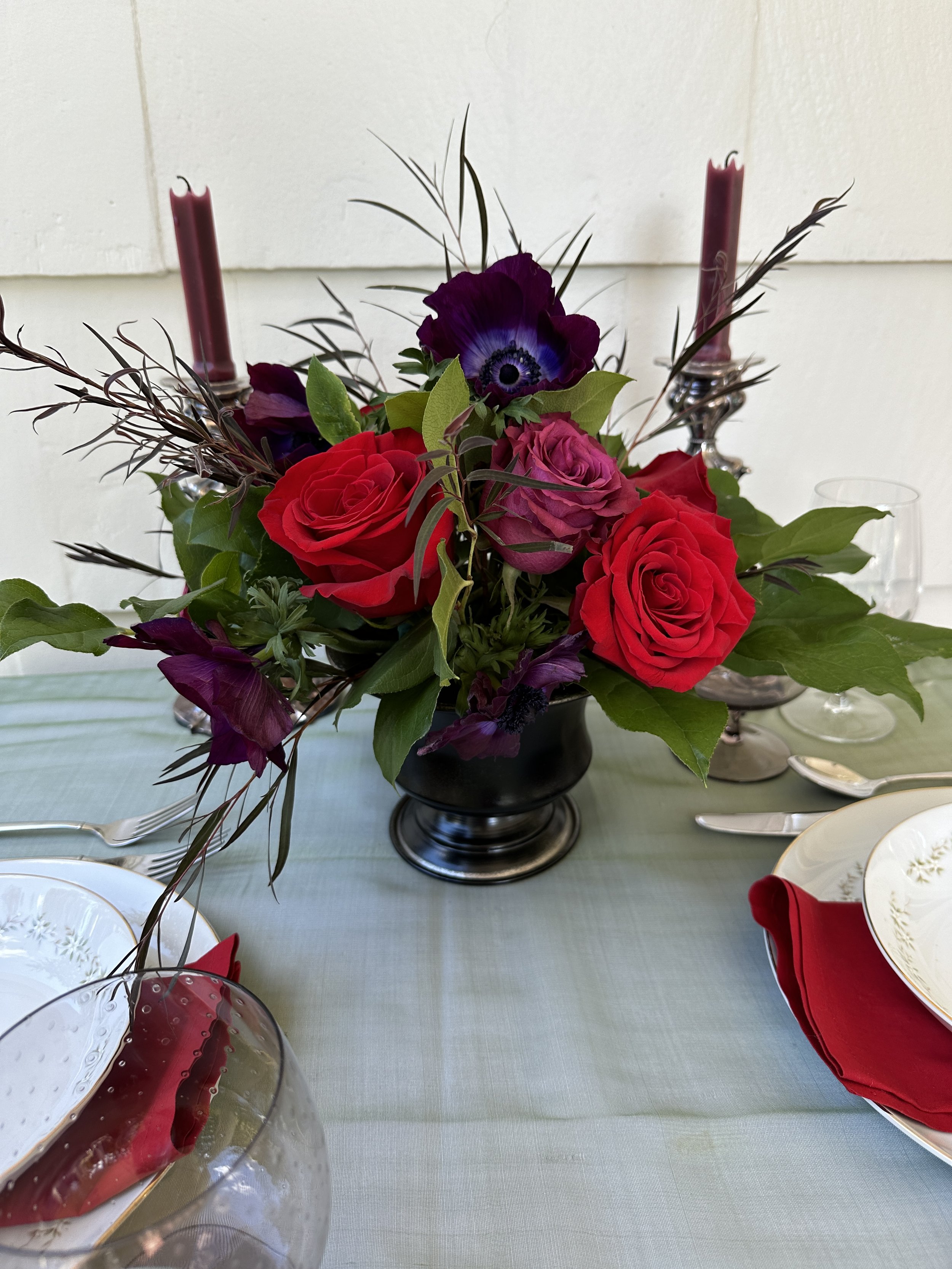 Jewel Tone Centerpiece