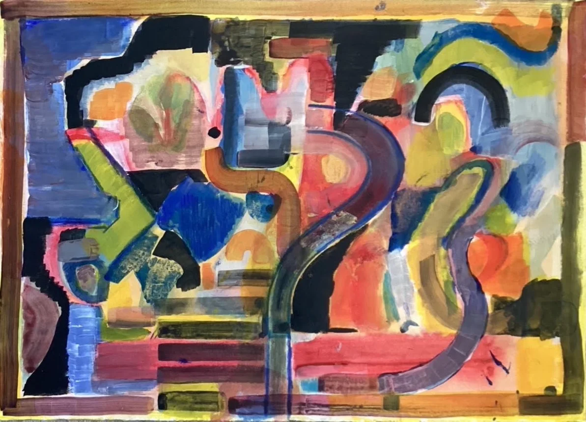 Subsoil, acrylic on A3 paper (2025)