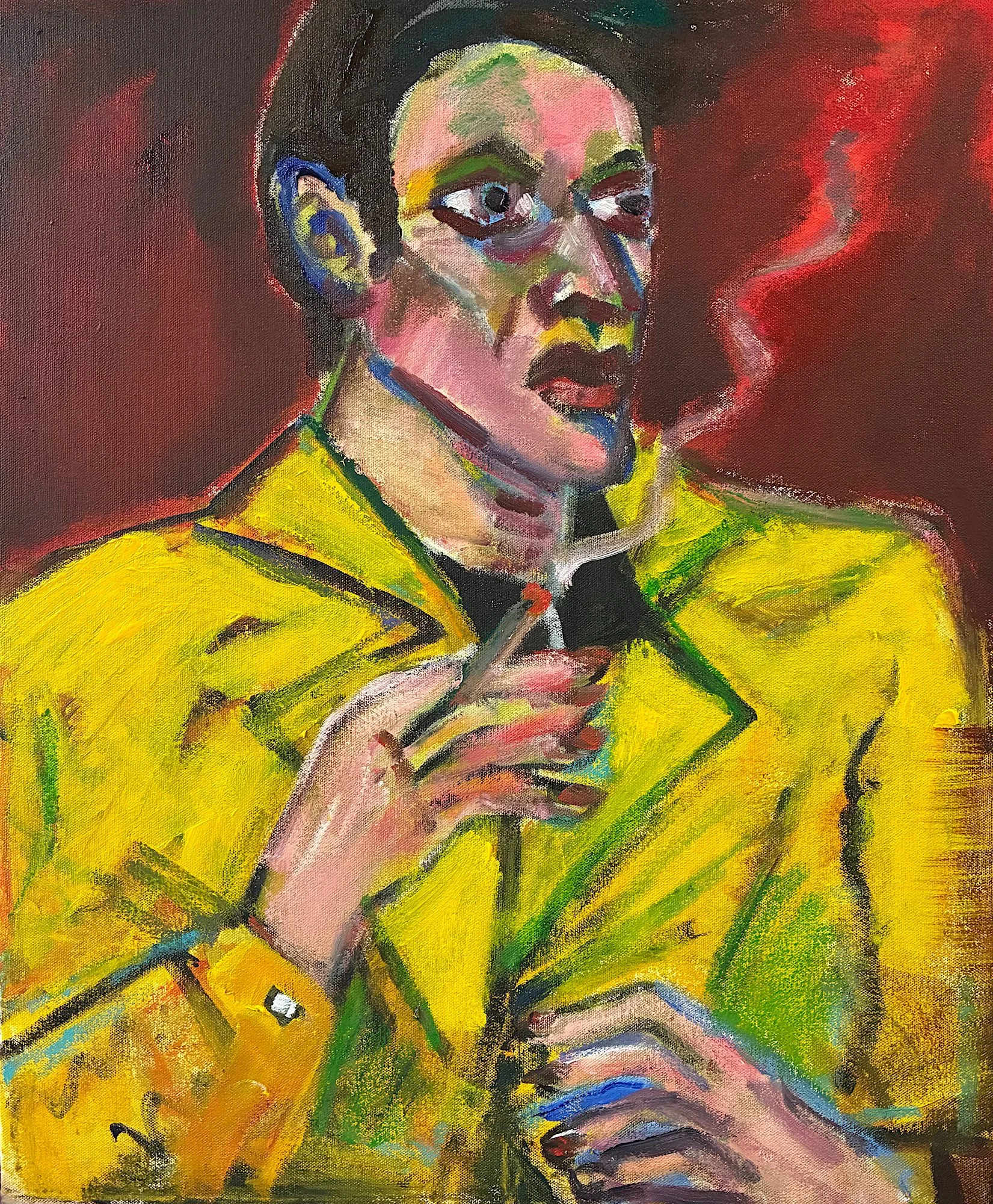 Hit the North, acrylic & oil on canvas, c50 x 68cm (2026)