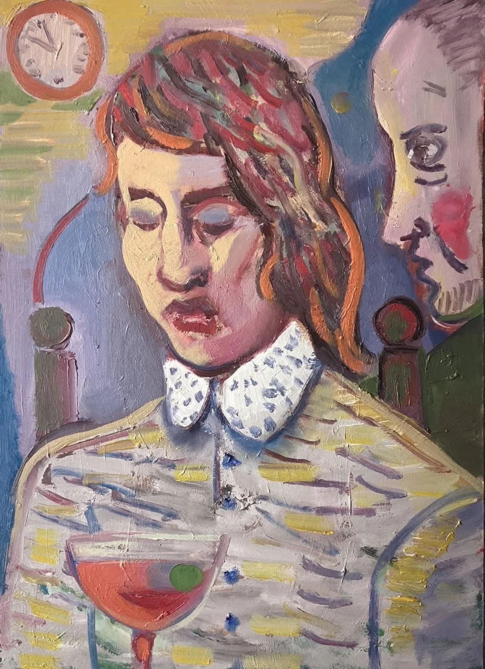 Low Candle, oil on board, 29.5 x 39.5cm (2026)