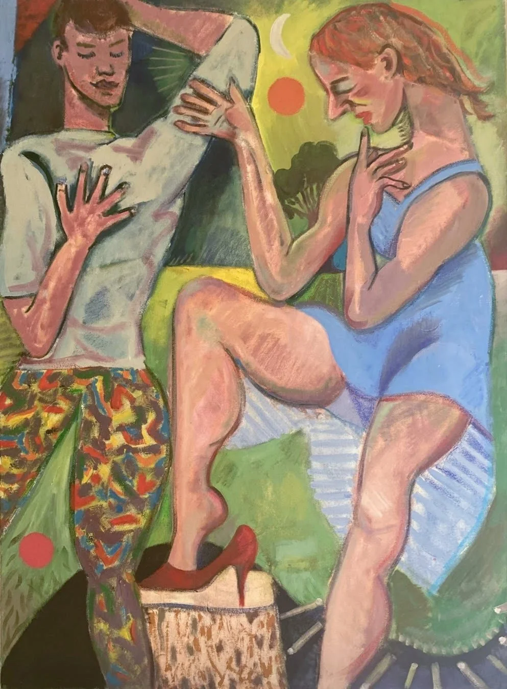 Dancers, oil on canvas 101 x 81cm (2026)