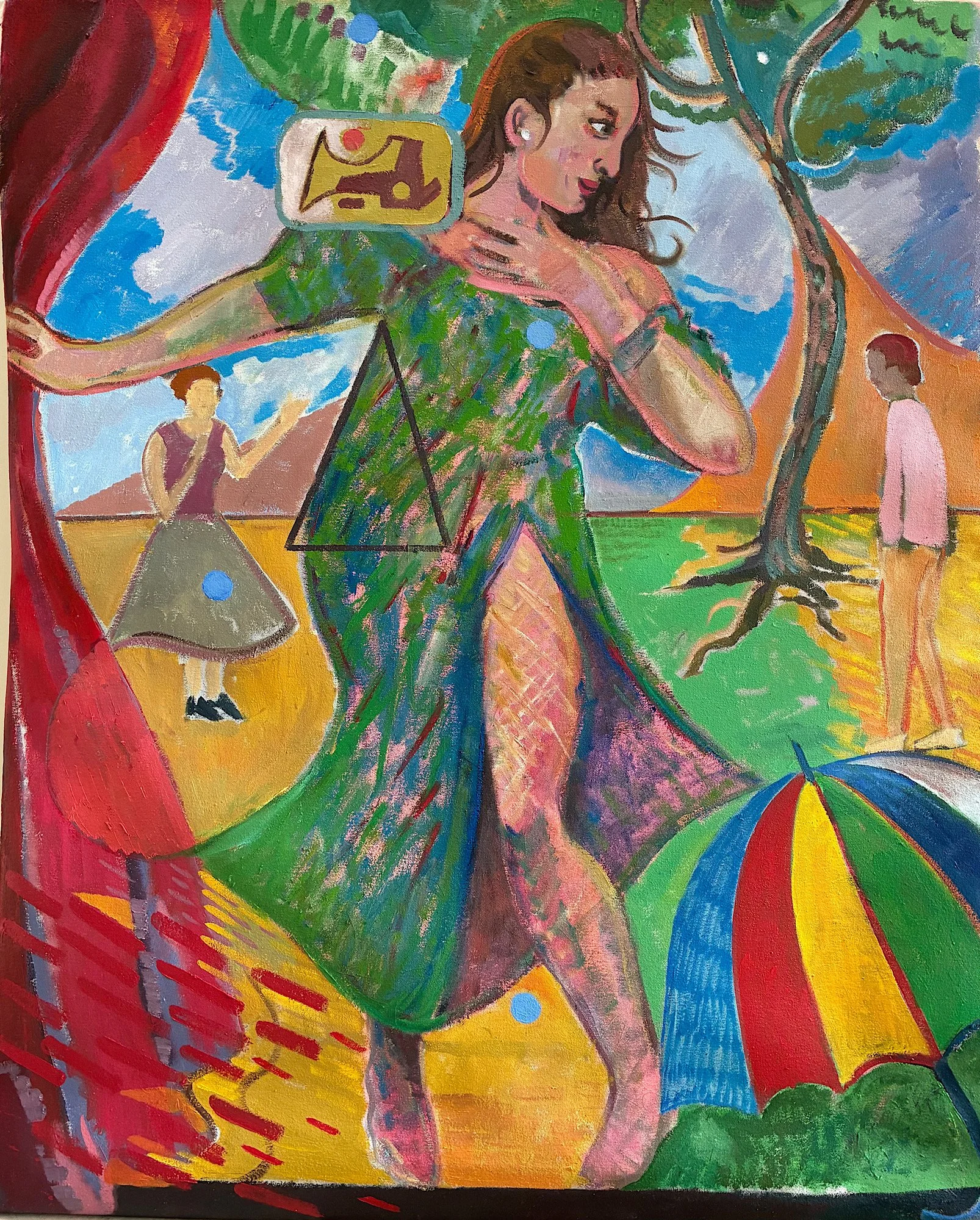 The Dancer, oil on canvas, 81 x 101cm (2025-26)