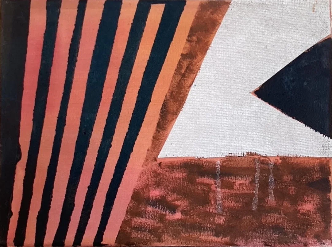 Early, acrylic & collage on canvas, 40 x 30cm (2023)