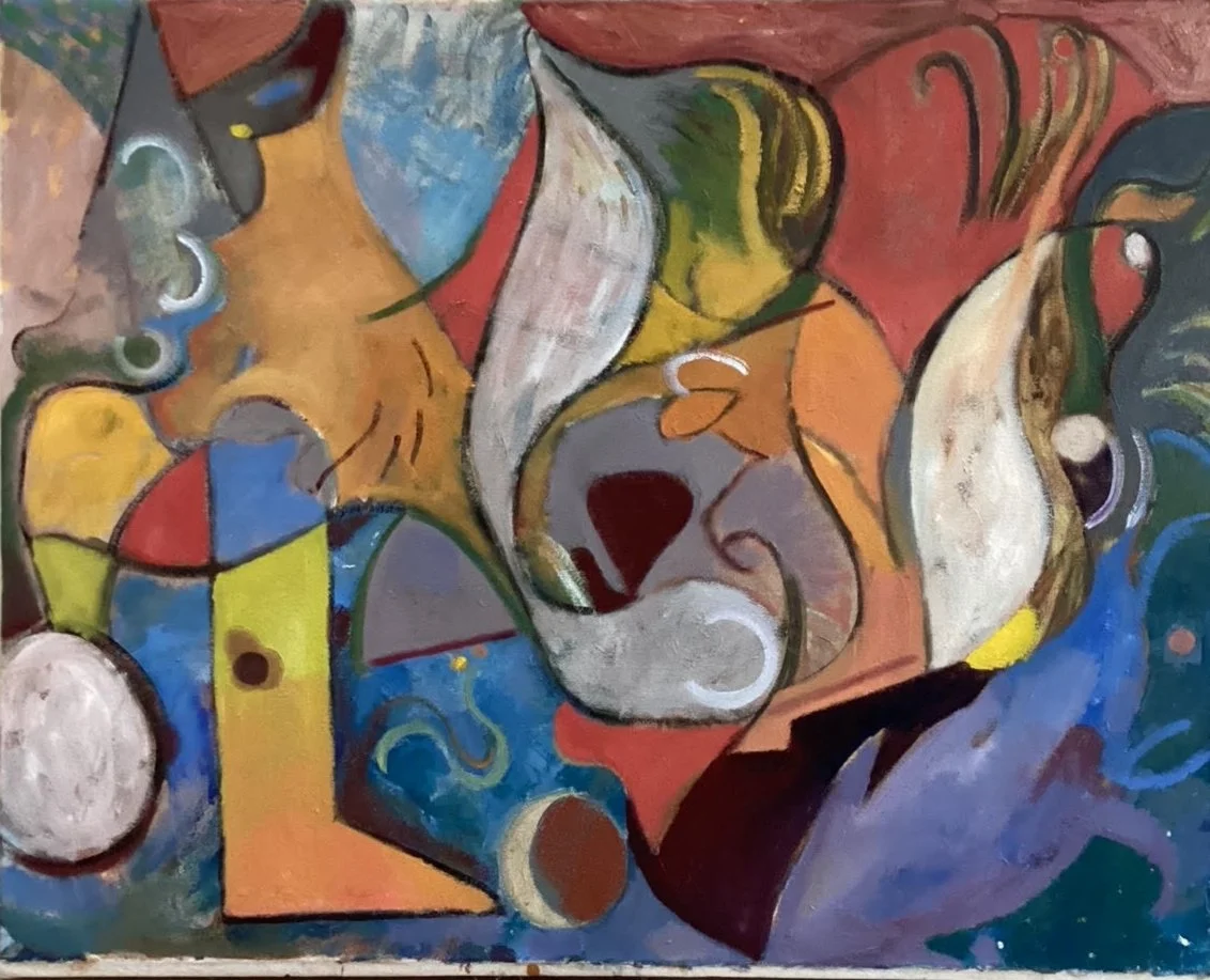 A Virus With Shoes, oil on canvas, 101 x 81cm (2025)