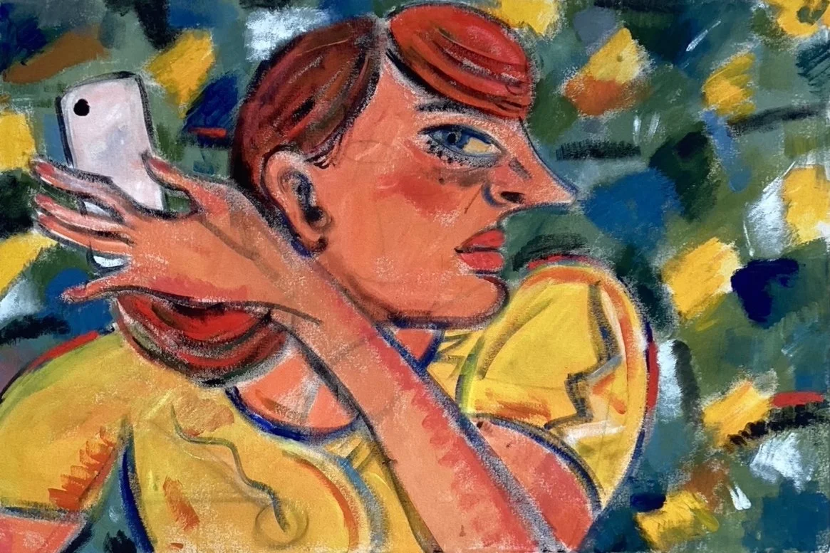 untitled, acrylic on raw canvas, 80 x 60cm (2026)