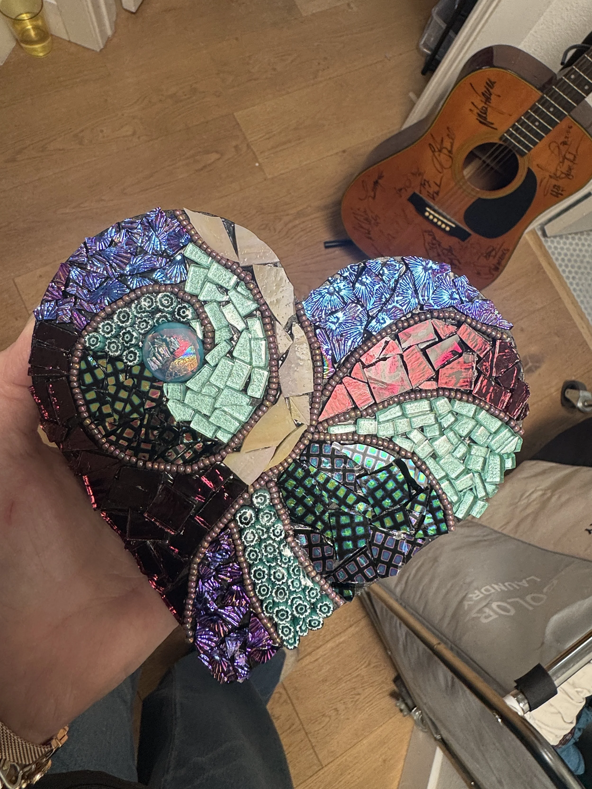 Mosaic Heart made in class