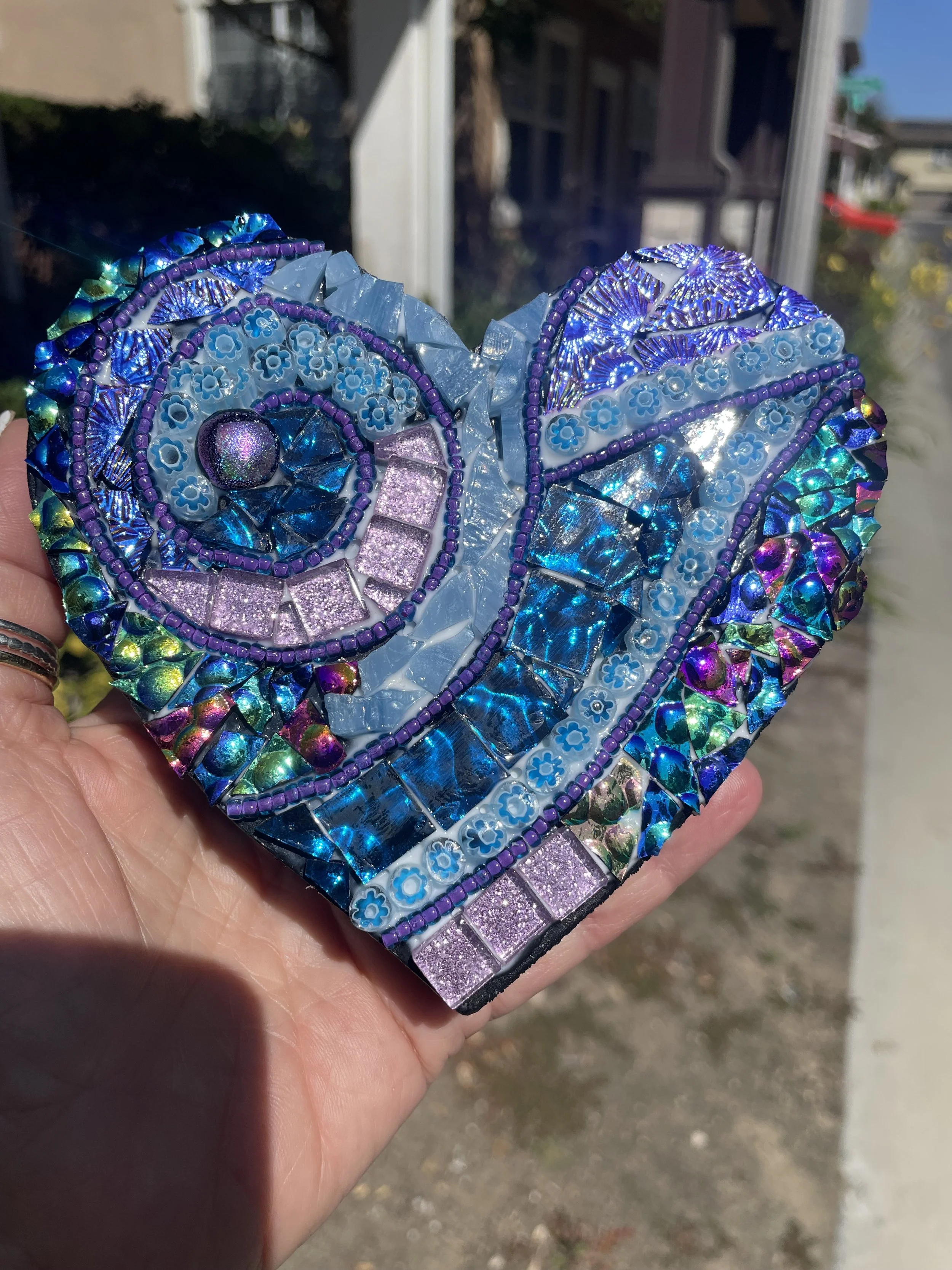 Mosaic Heart made in class