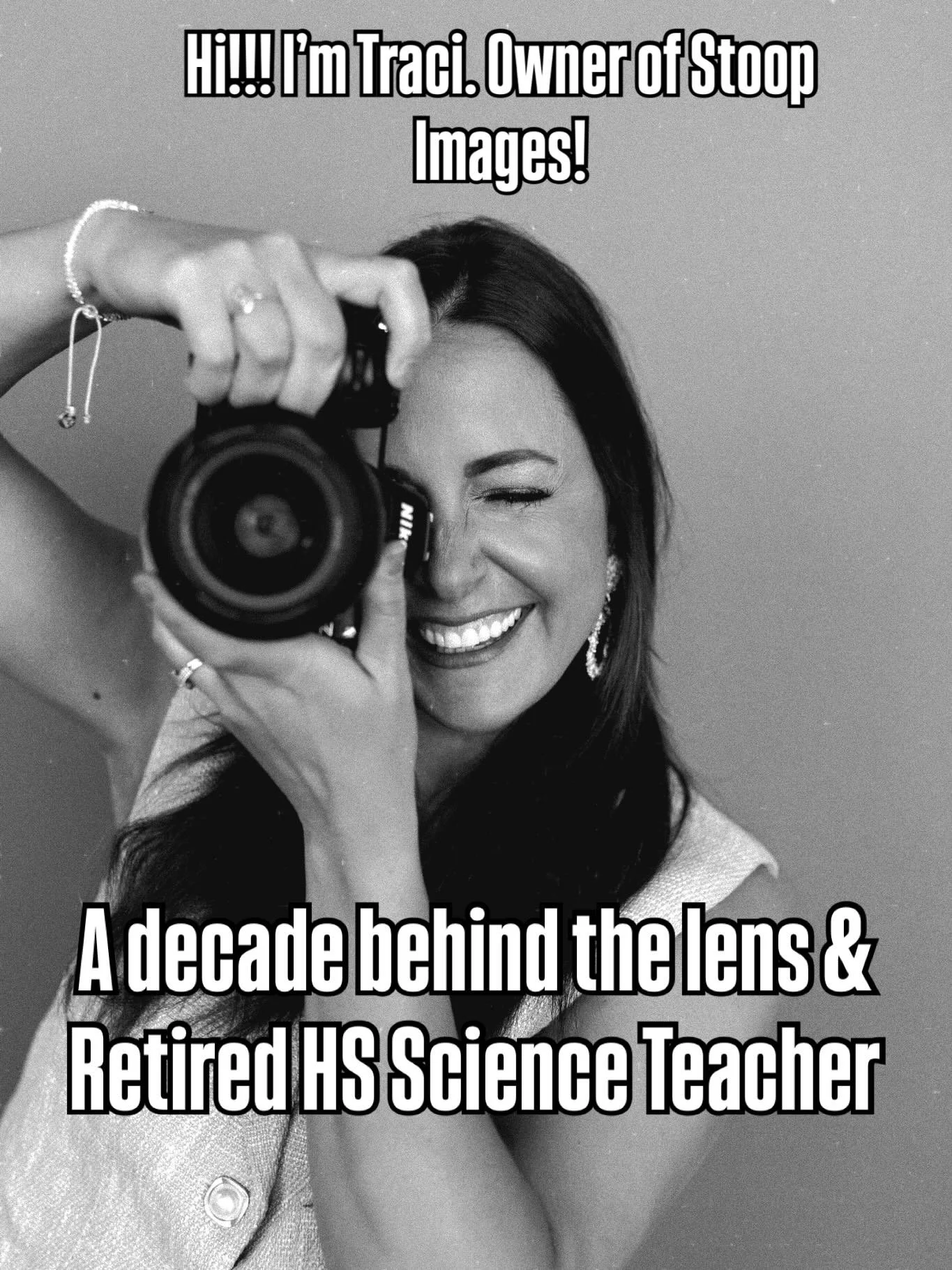 Hi! Lots of new followers these days!! I&rsquo;m Traci! Owner &amp; main gal behind the lens of Stoop Images. Thanks for the follow!!! 
After 15 years as a high school science teacher and 10 years of side-hustling photography, I finally listened to e