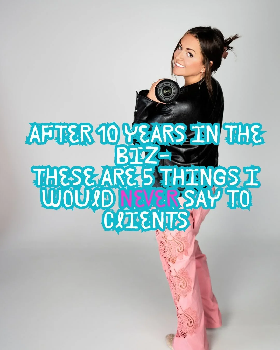 After 10 years in the photography business, these are 5 phrases I would NEVER say to clients. Added to the list is &ldquo;I don&rsquo;t photograph that&rdquo; (exception newborns and illegal things 😂) #omahaphotographer #iowaweddingphotographer #pho