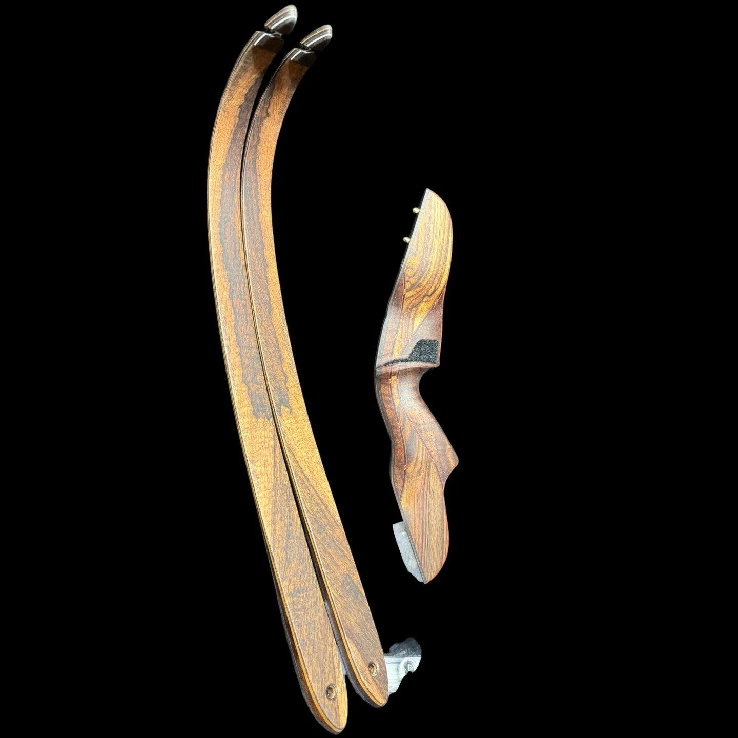 12B- Coyote FXT SuperCross recurve 60" 55# 28" Chechen and Claro walnut riser with Clum 3.0 grip, SuperCross recurve limbs with carbon and bamboo limb cores $1,540 sale $1,395