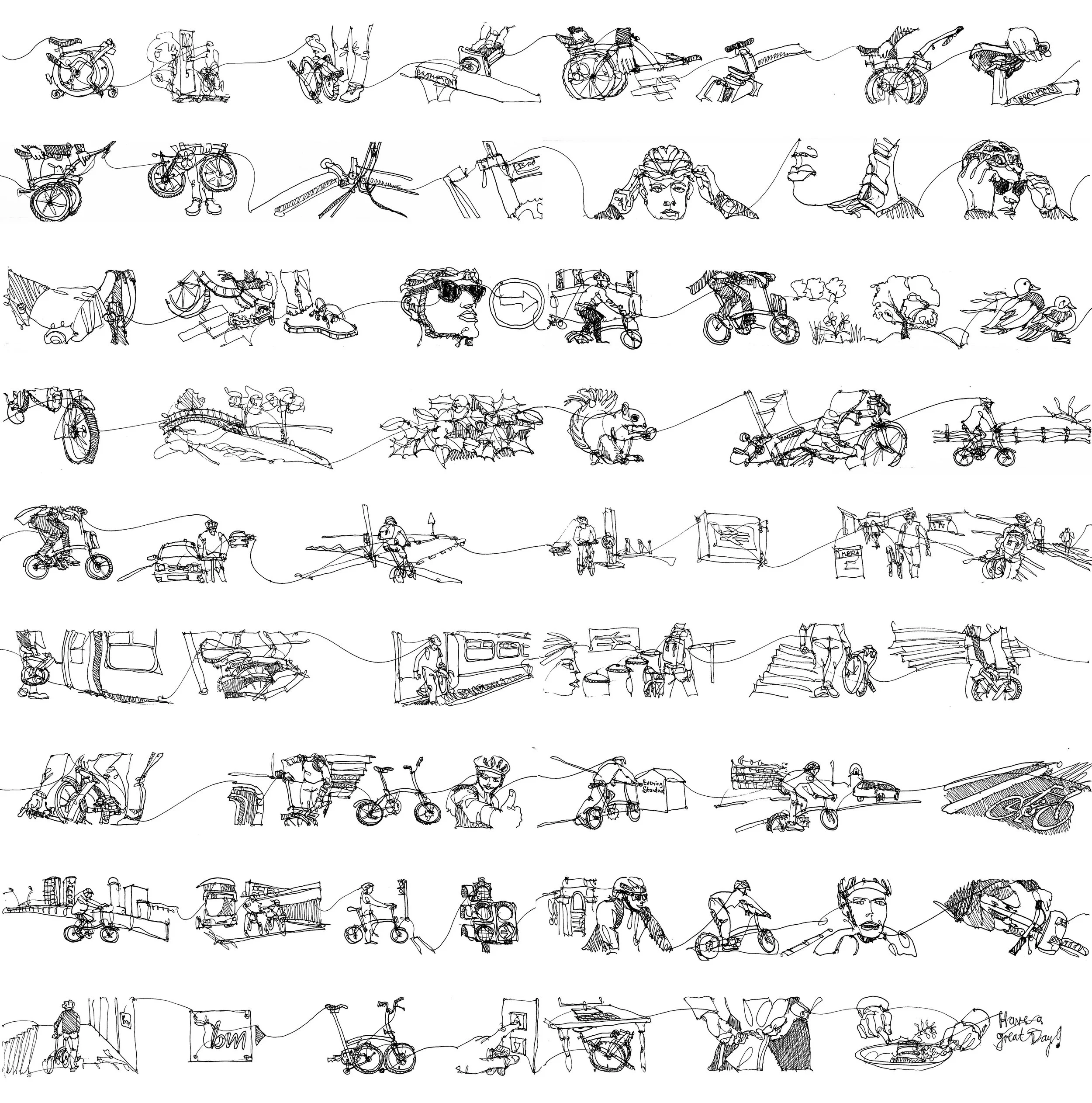 A chef's journey to work on a Brompton bike