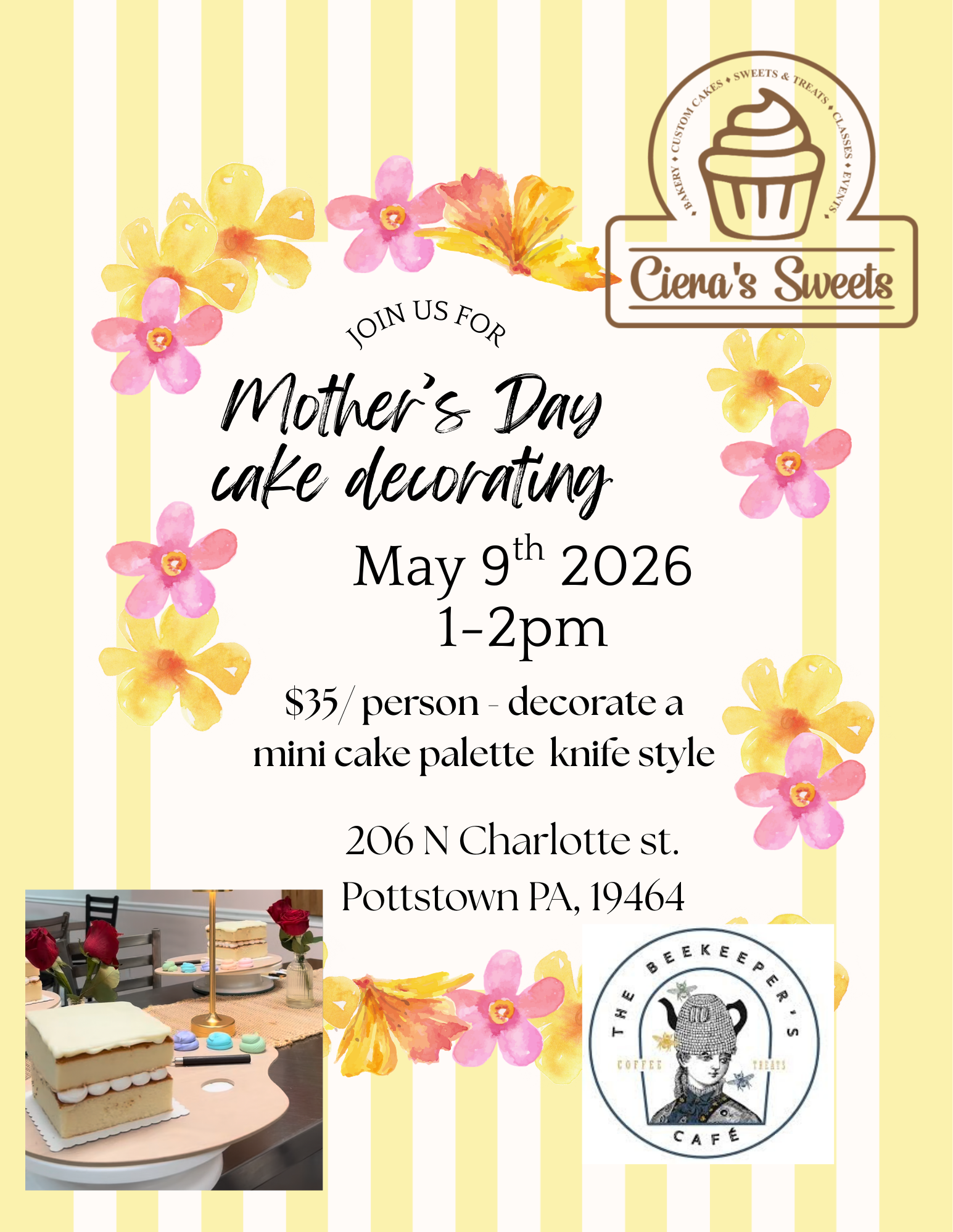 Yellow Floral Stripes Mother’s Day Brunch Flyer.png