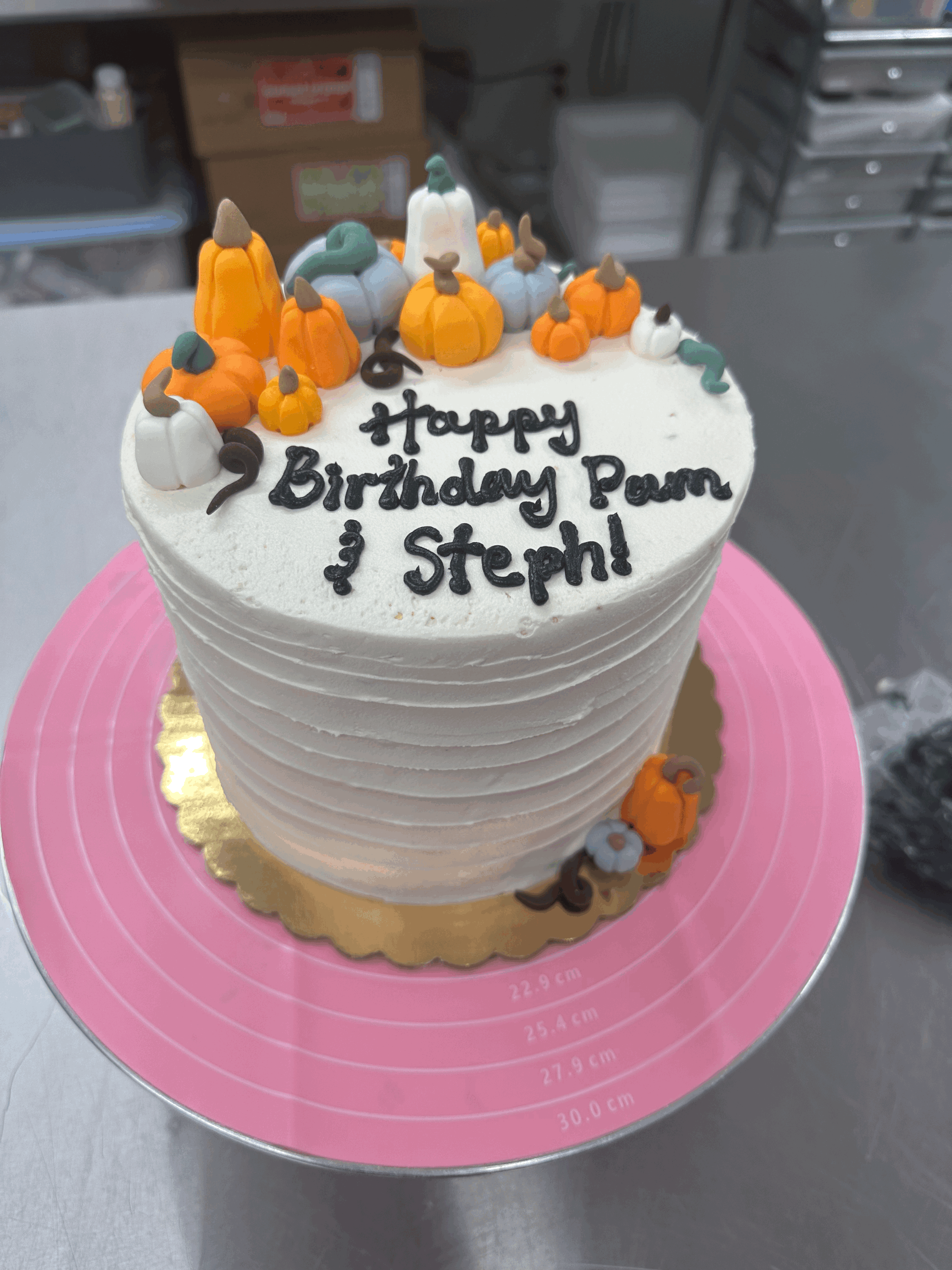 Pumpkin patch cake