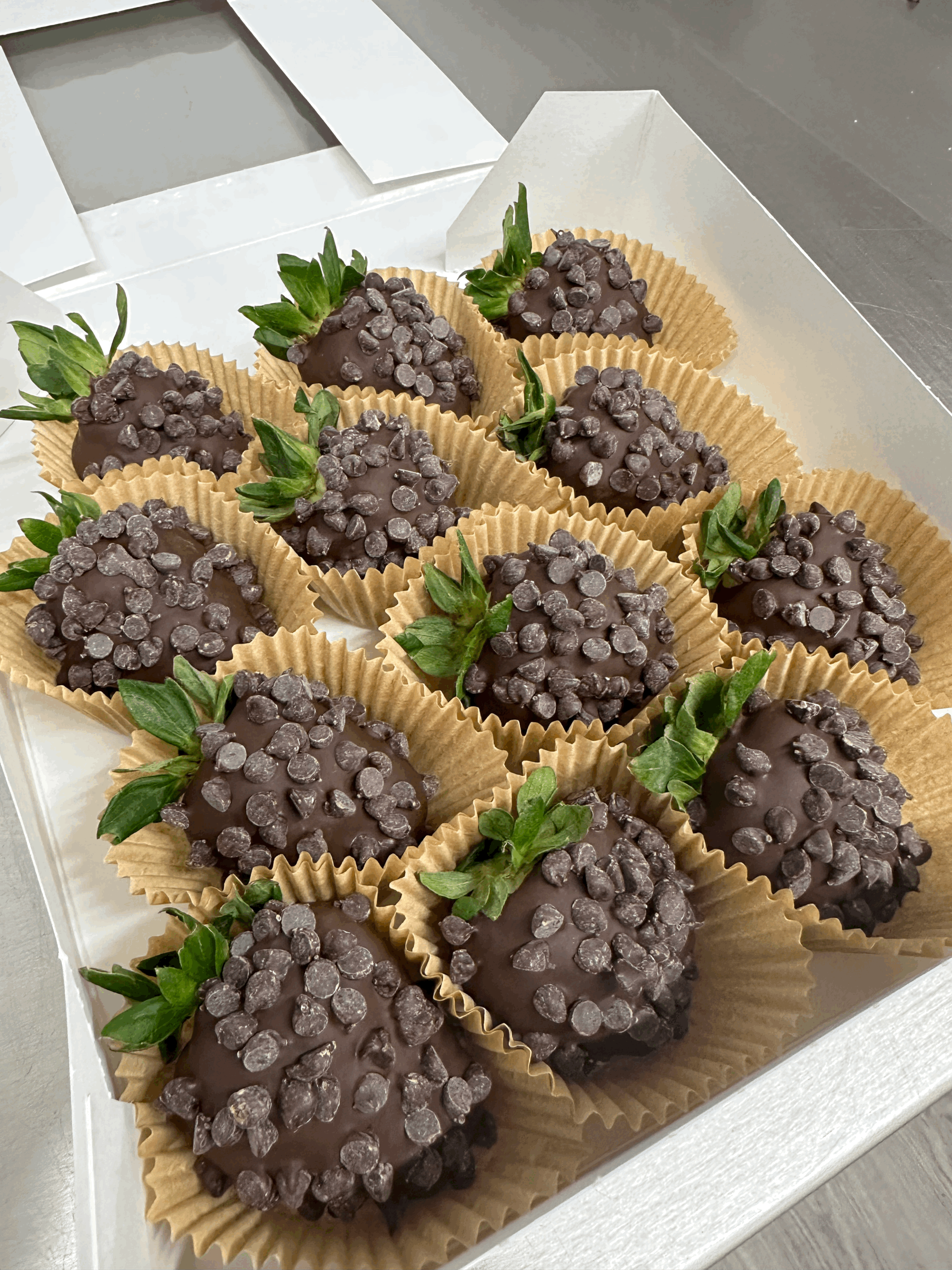 Chocolate chip strawberries