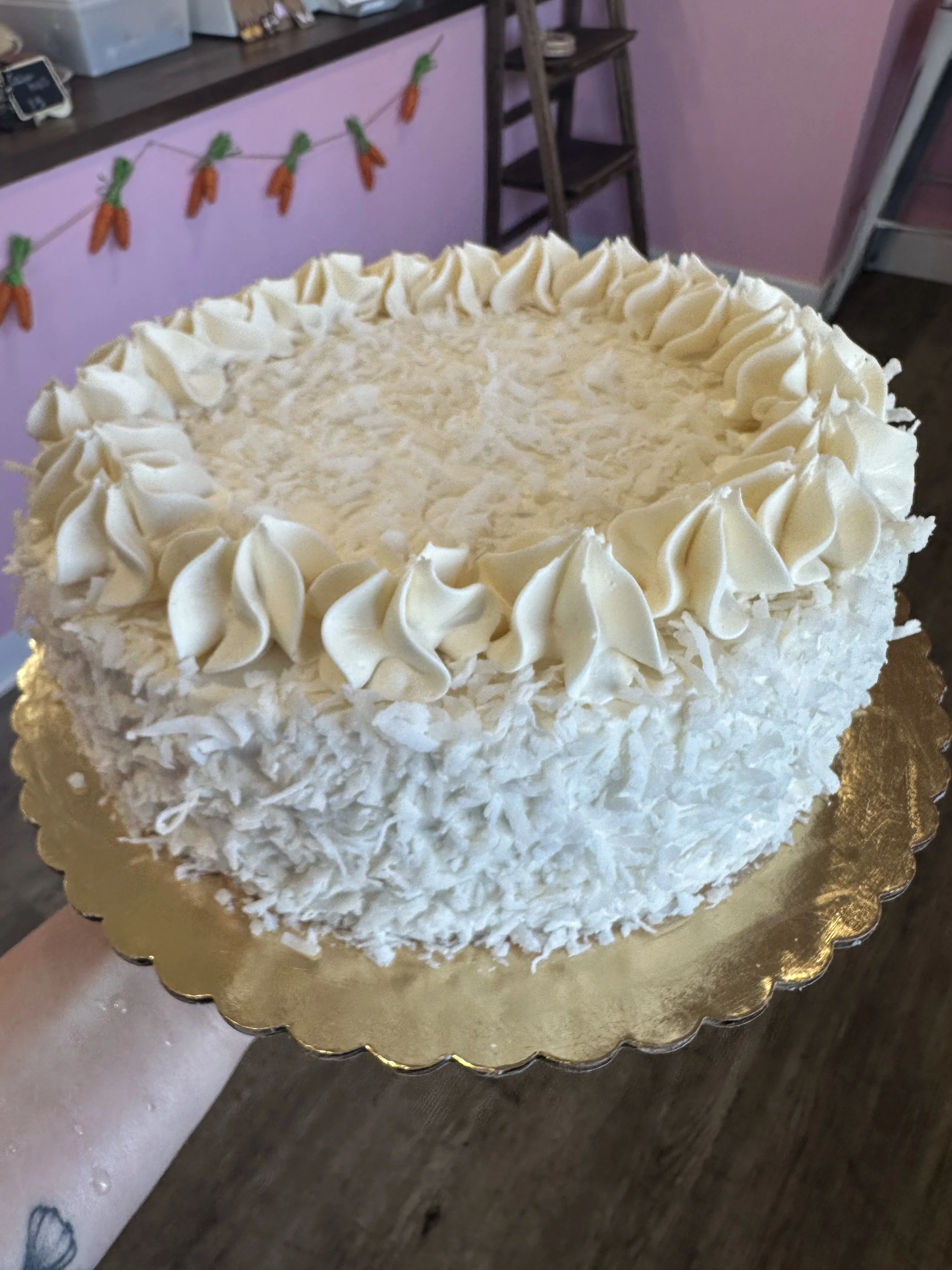 8in coconut cake shorty