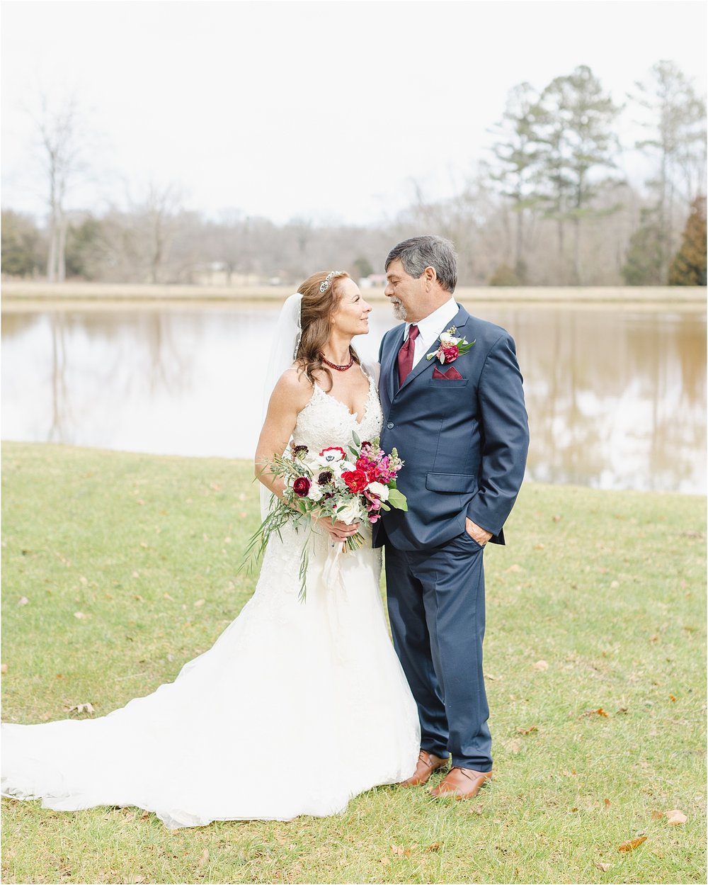 Posed Photo of Bride and Groom