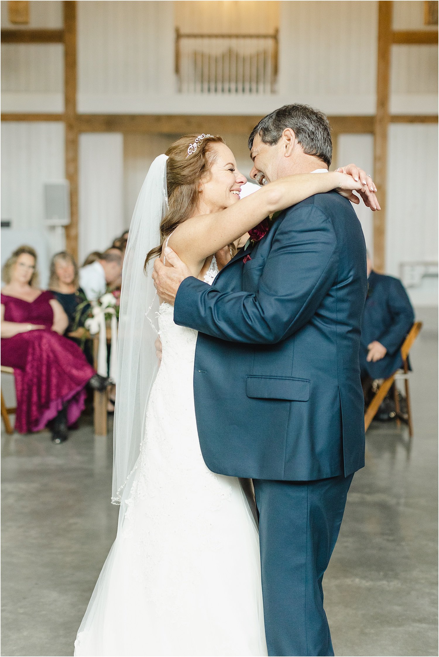 Happy Bride and Groom's First Dance