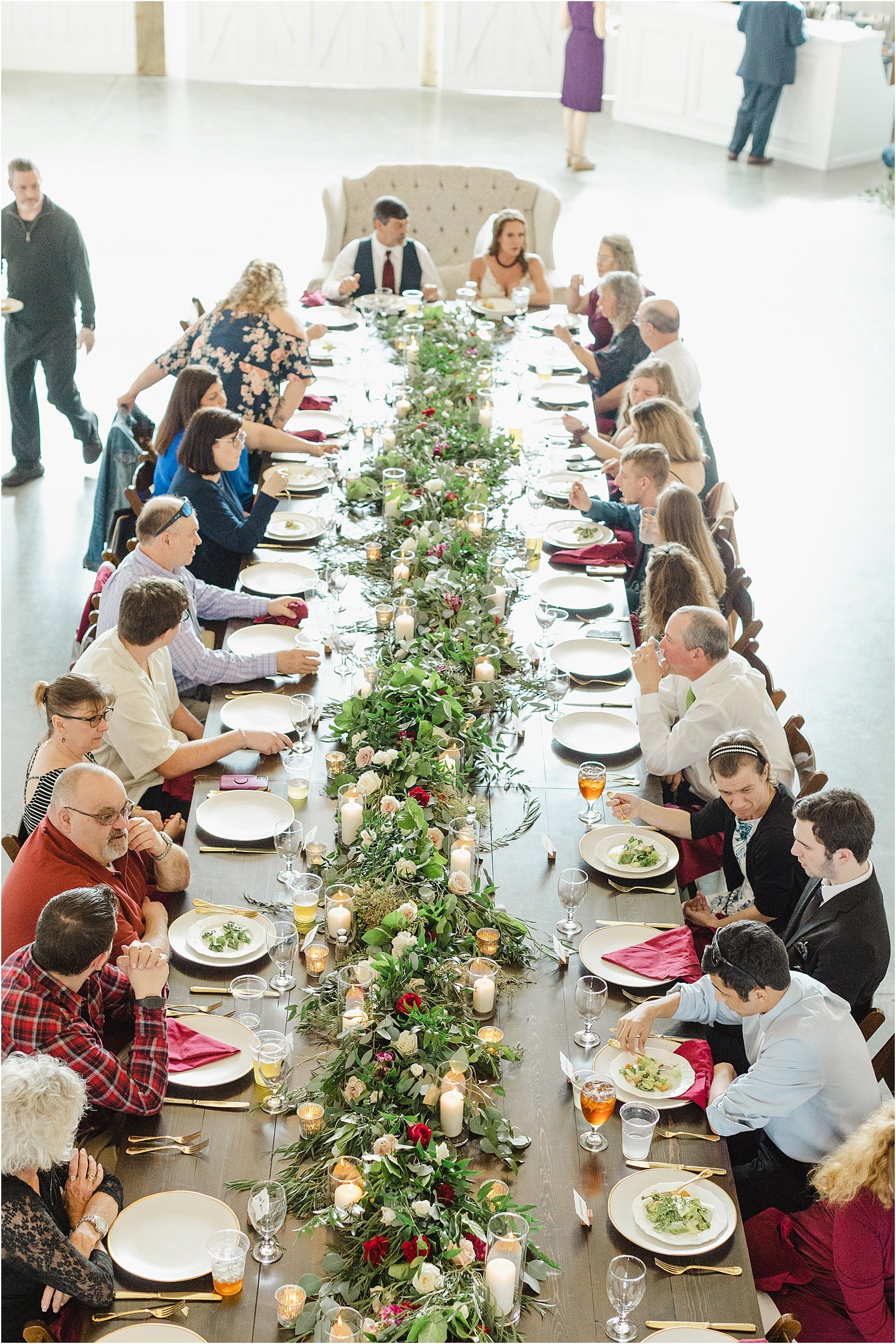 Intimate Dinner at Wedding