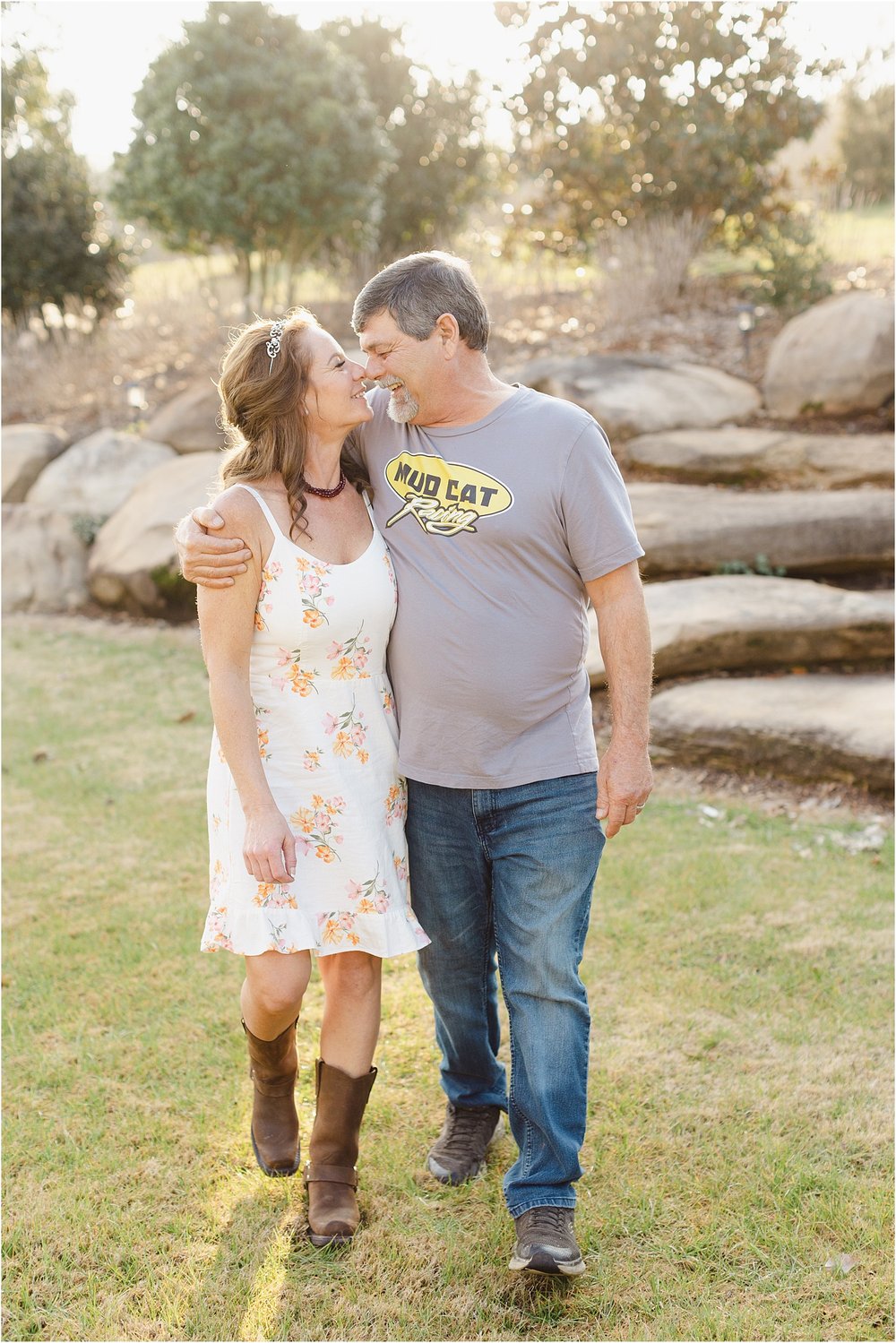 Photo of Bride and Groom in Casual Attire