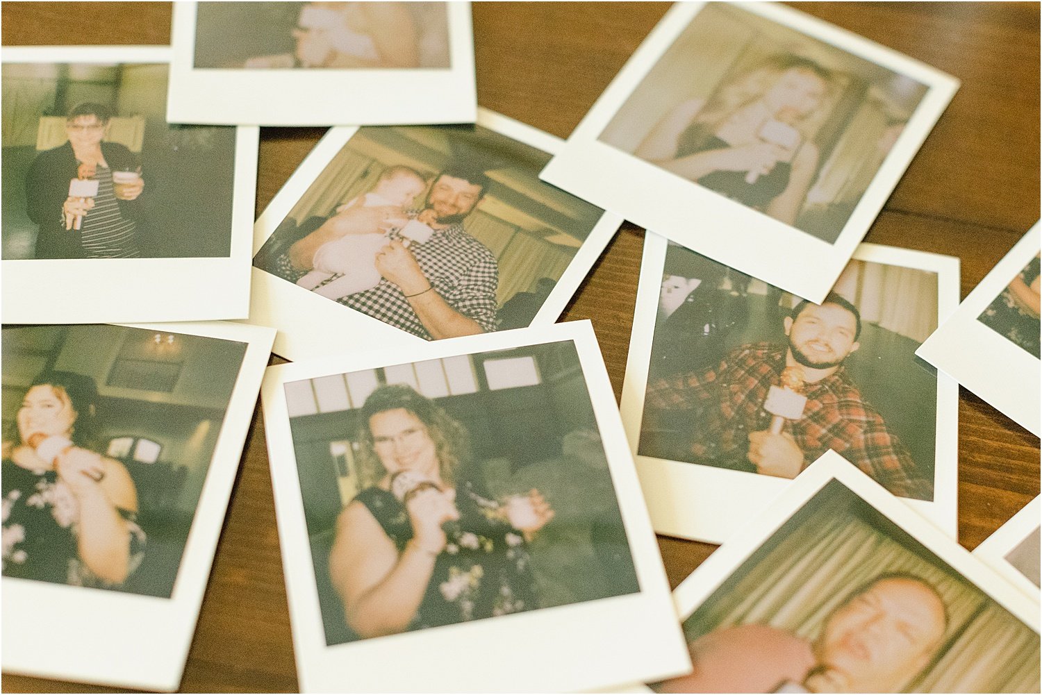 Polaroids From Wedding Reception