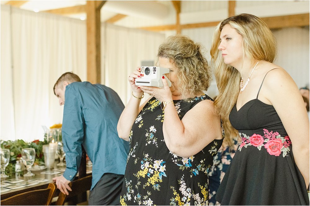 Photo of Shooting Polaroids at Wedding